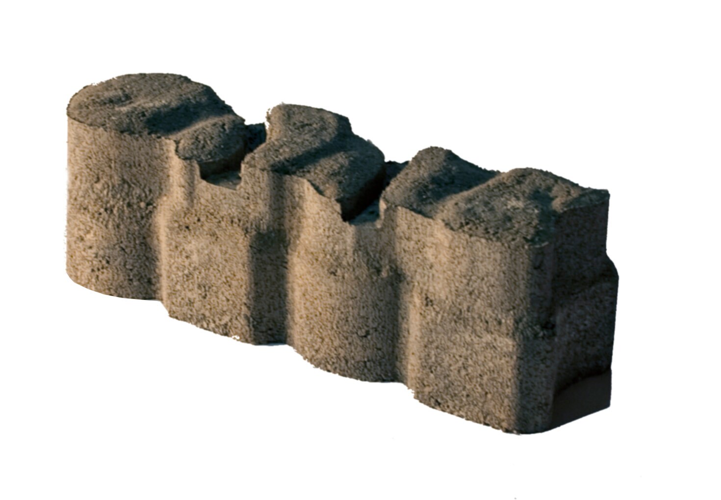  LS090.TC Alameda 9-in L x 6-in W x 3-in H Tan/Charcoal Concrete Straight Edging Stone