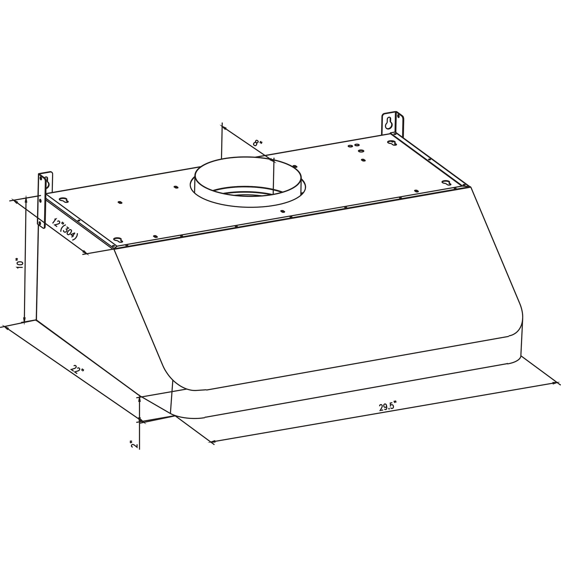 Cosmo Qs75 30-in 500-CFM Ducted Stainless Steel Under Cabinet Range Hoods  Undercabinet Mount