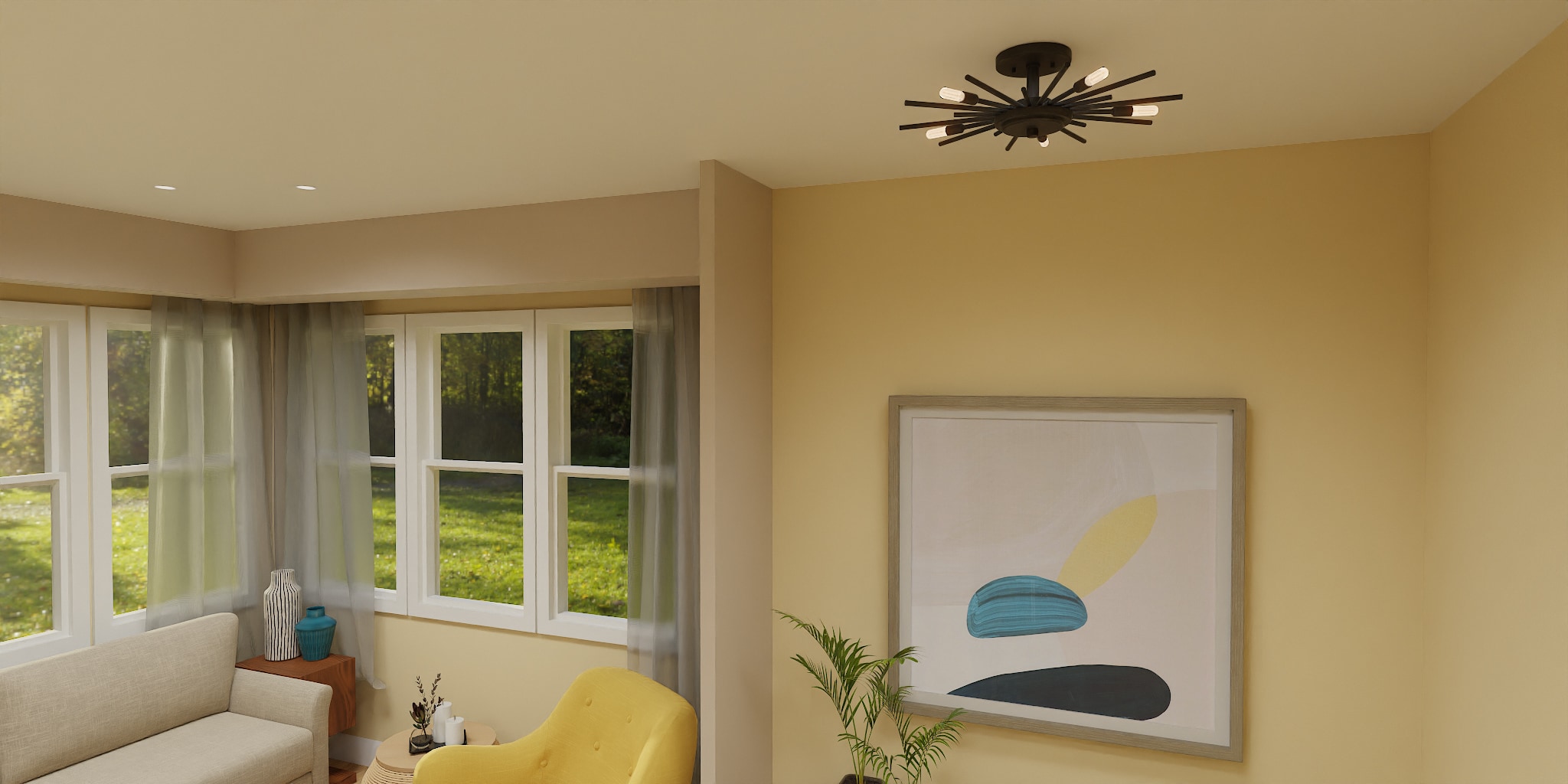 Quoizel QSF6158MBK flushmounts - View #2