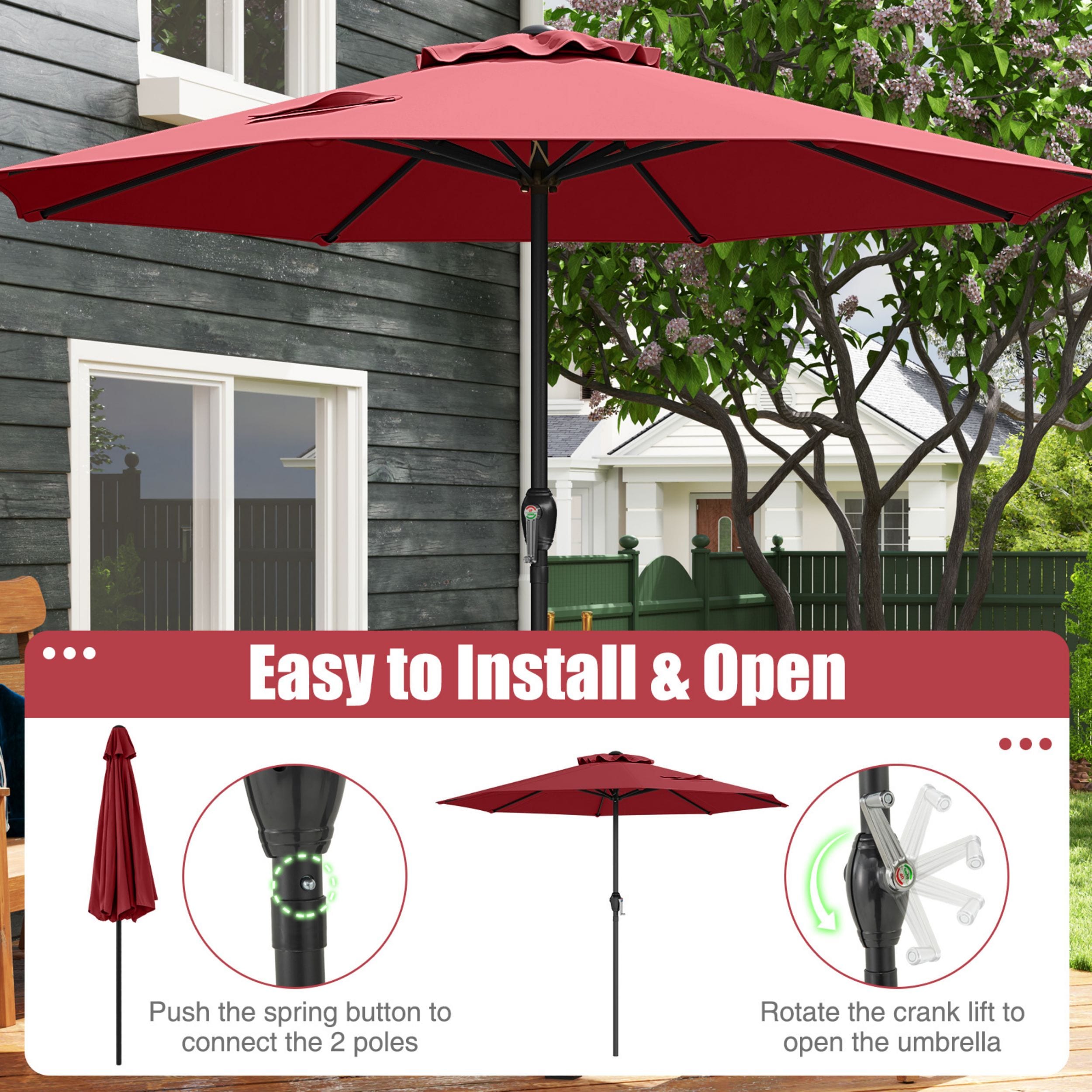 WELLFOR DOZN70932WH Umbrellas-2 - View #5