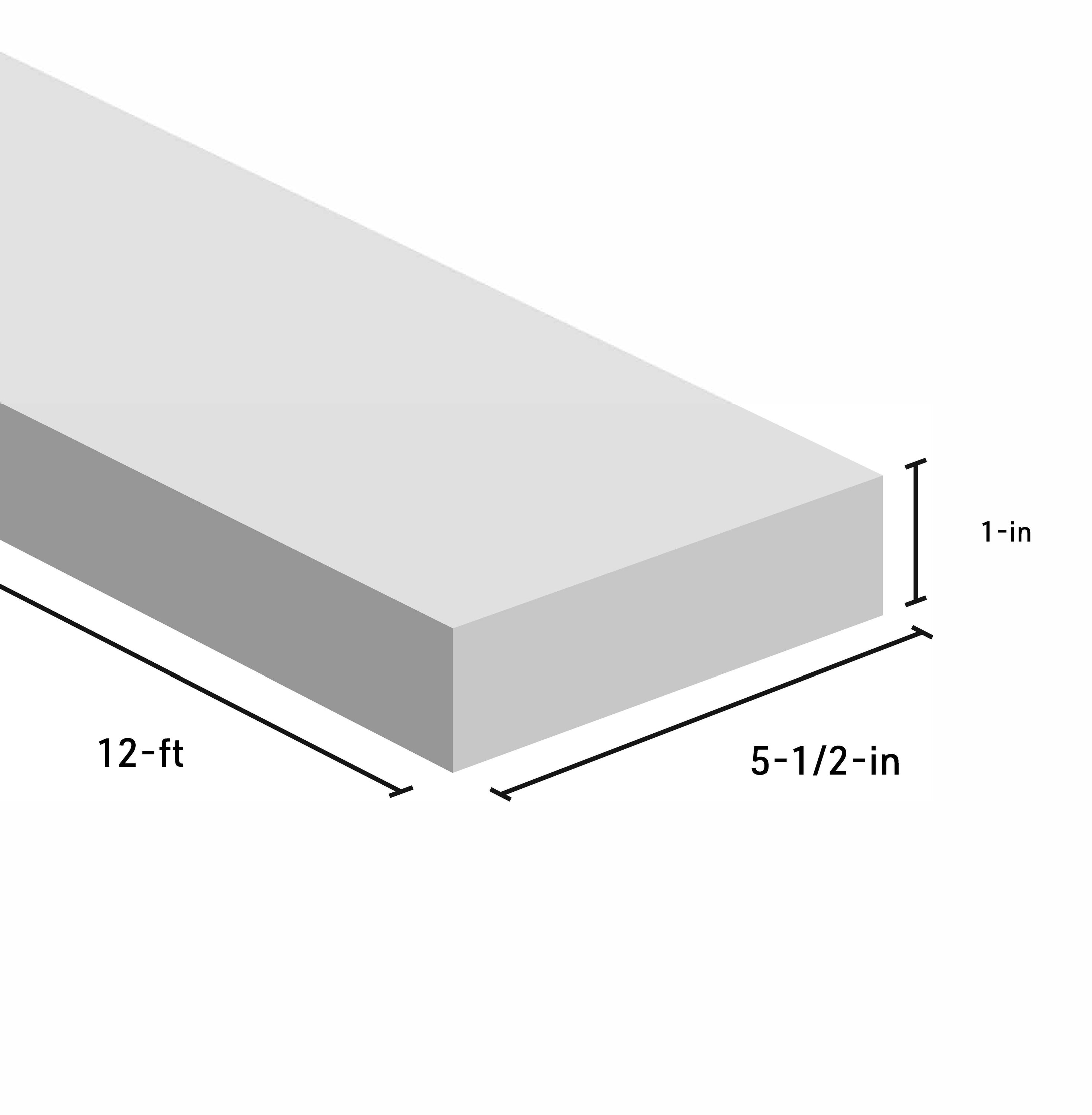 RELIABILT 1-1/4-in x 6-in x 12-ft Primed S4S Spruce Pine Fir Common ...