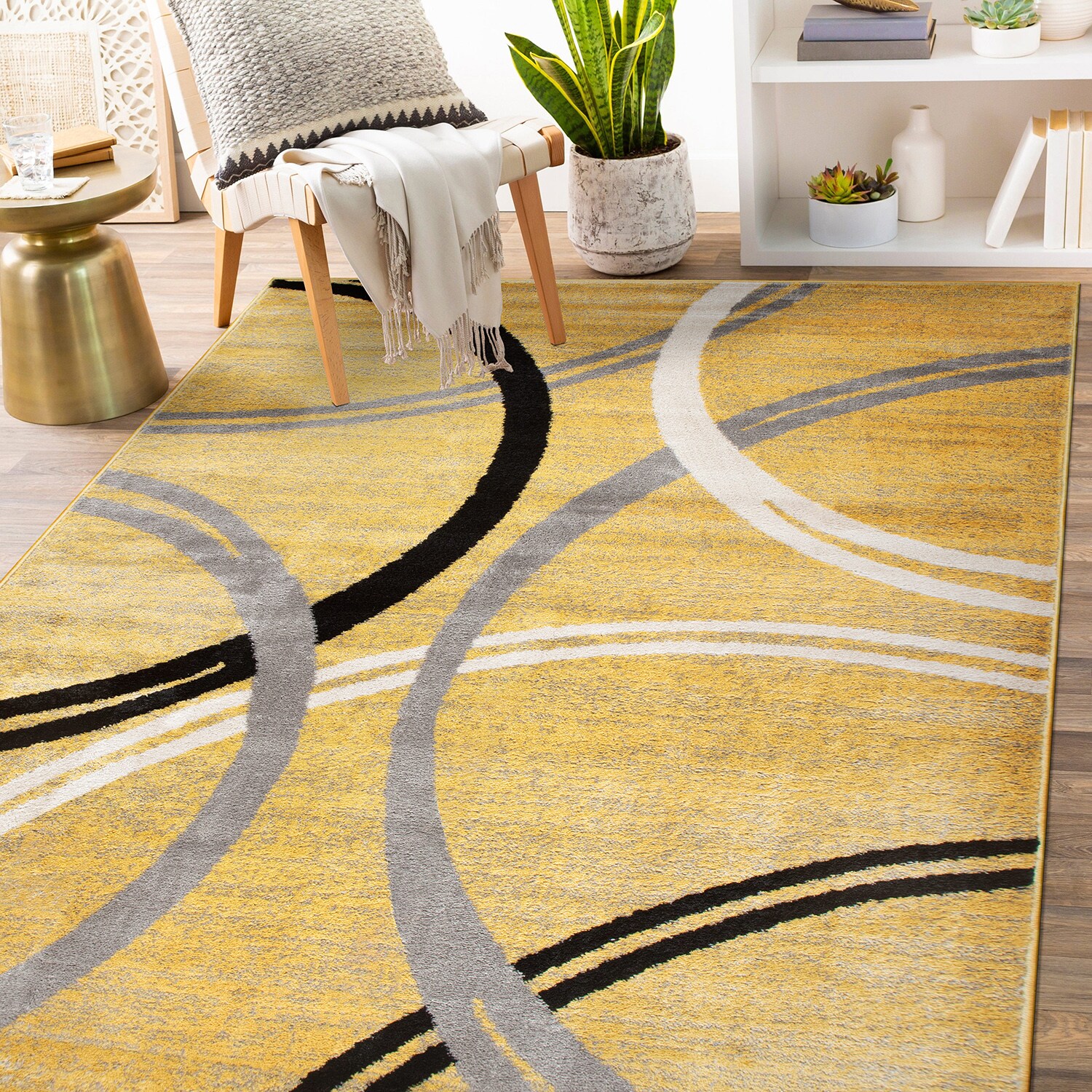World Rug Gallery 377YELLOW8X12 rugs - View #5