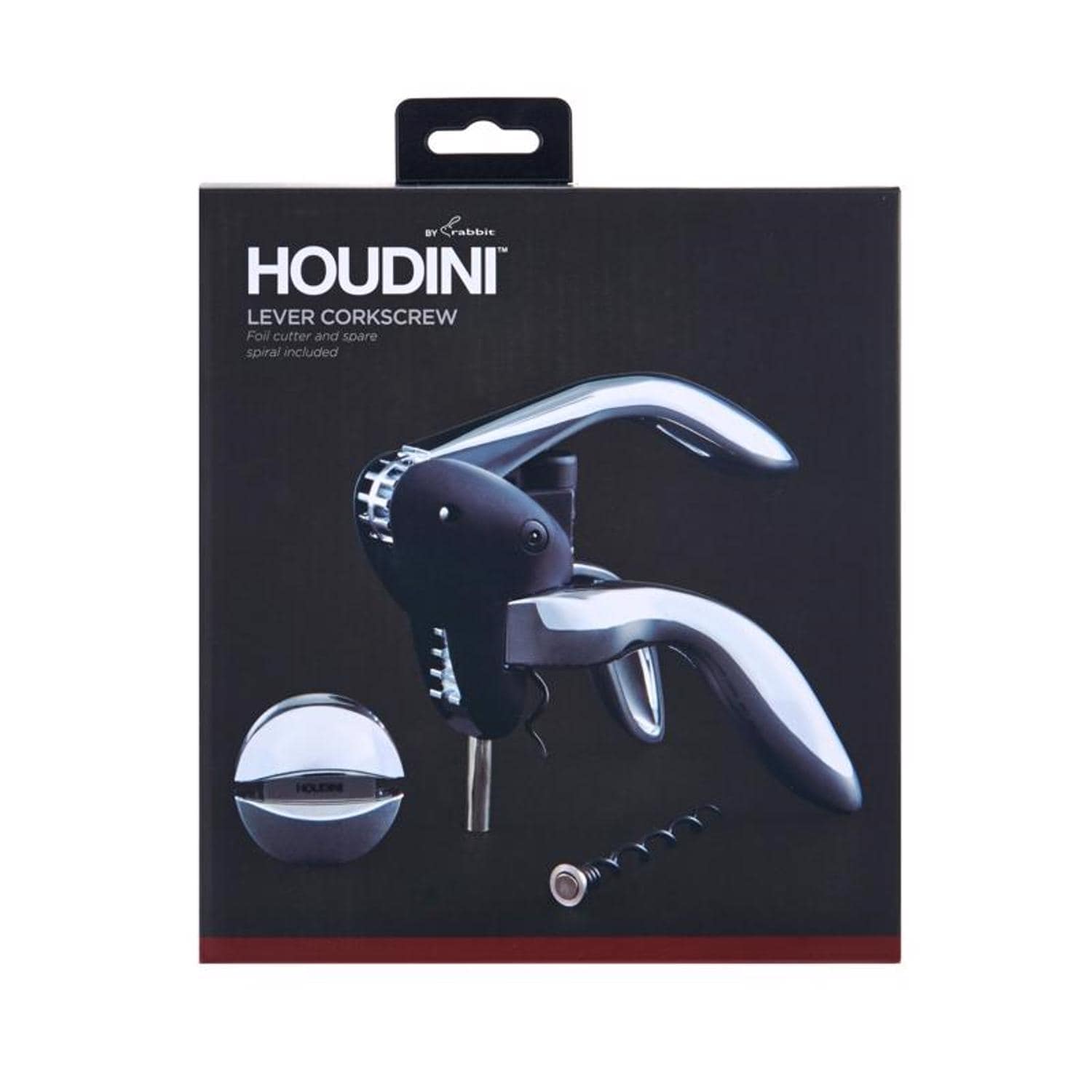 Houdini  Deluxe Silver Stainless Steel Corkscrew