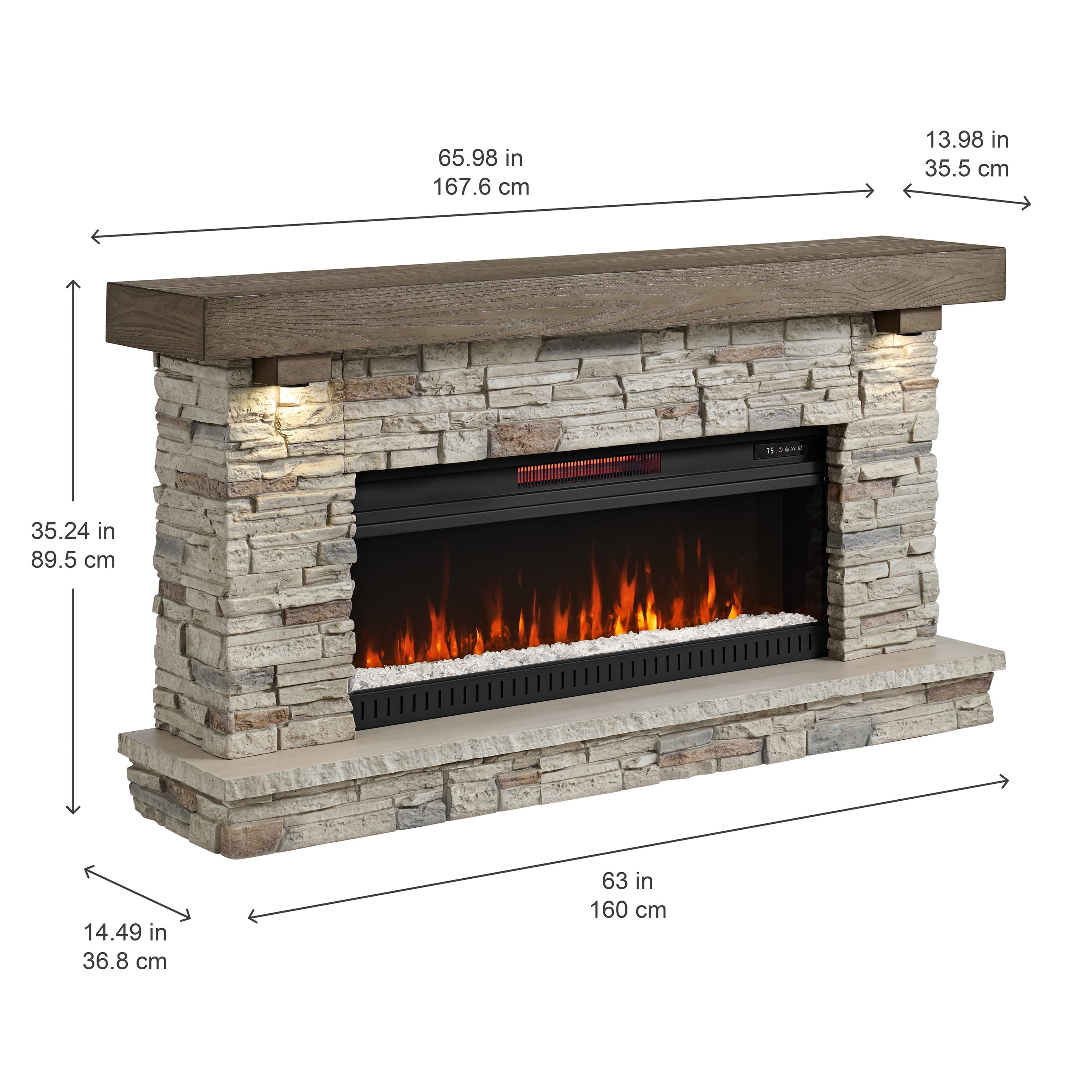 allen + roth 1062SFP-66-42-963 Electric-Fireplaces - View #3