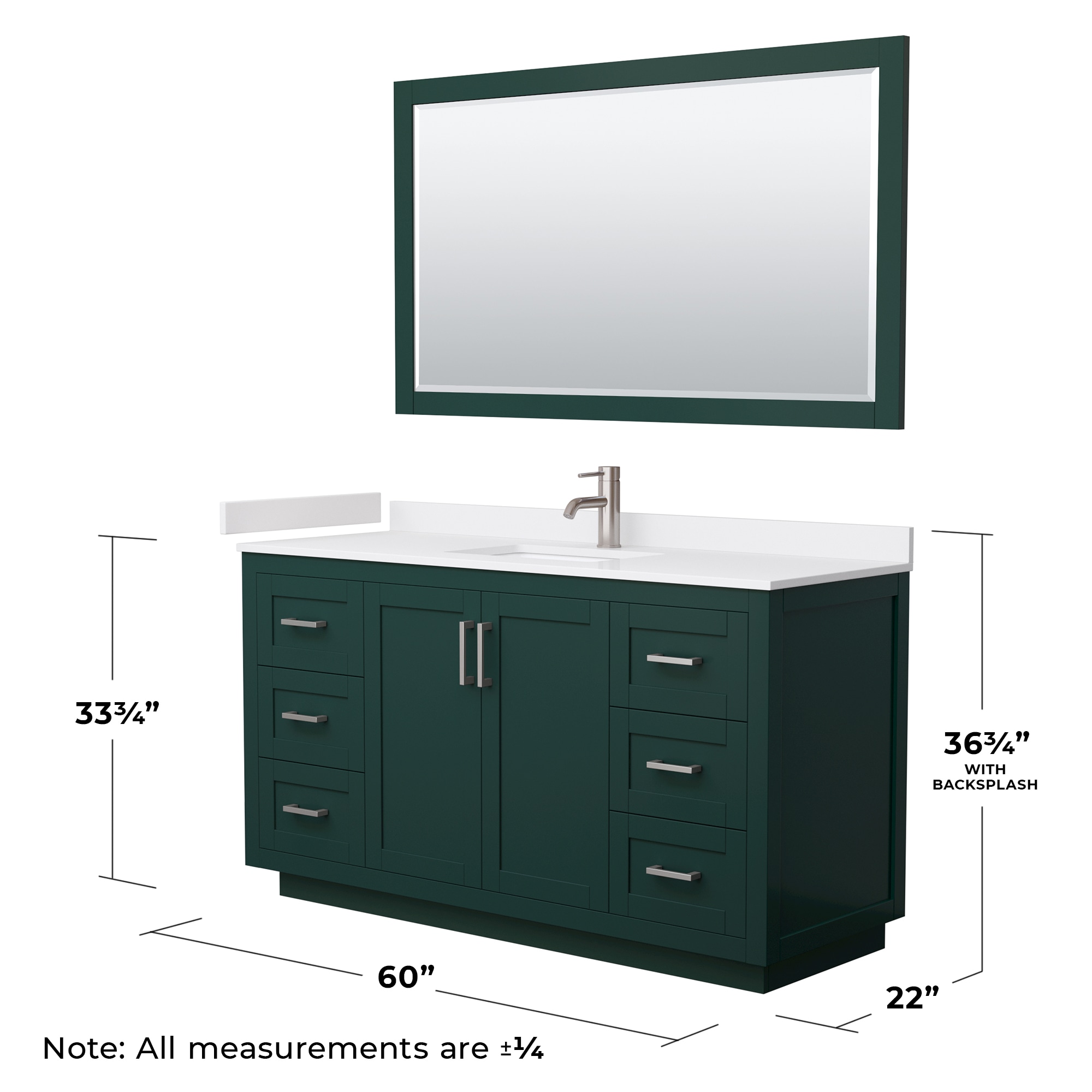 Wyndham Collection WCF292960SGEWCUNSM58 Bath-Vanity-Combo - View #6