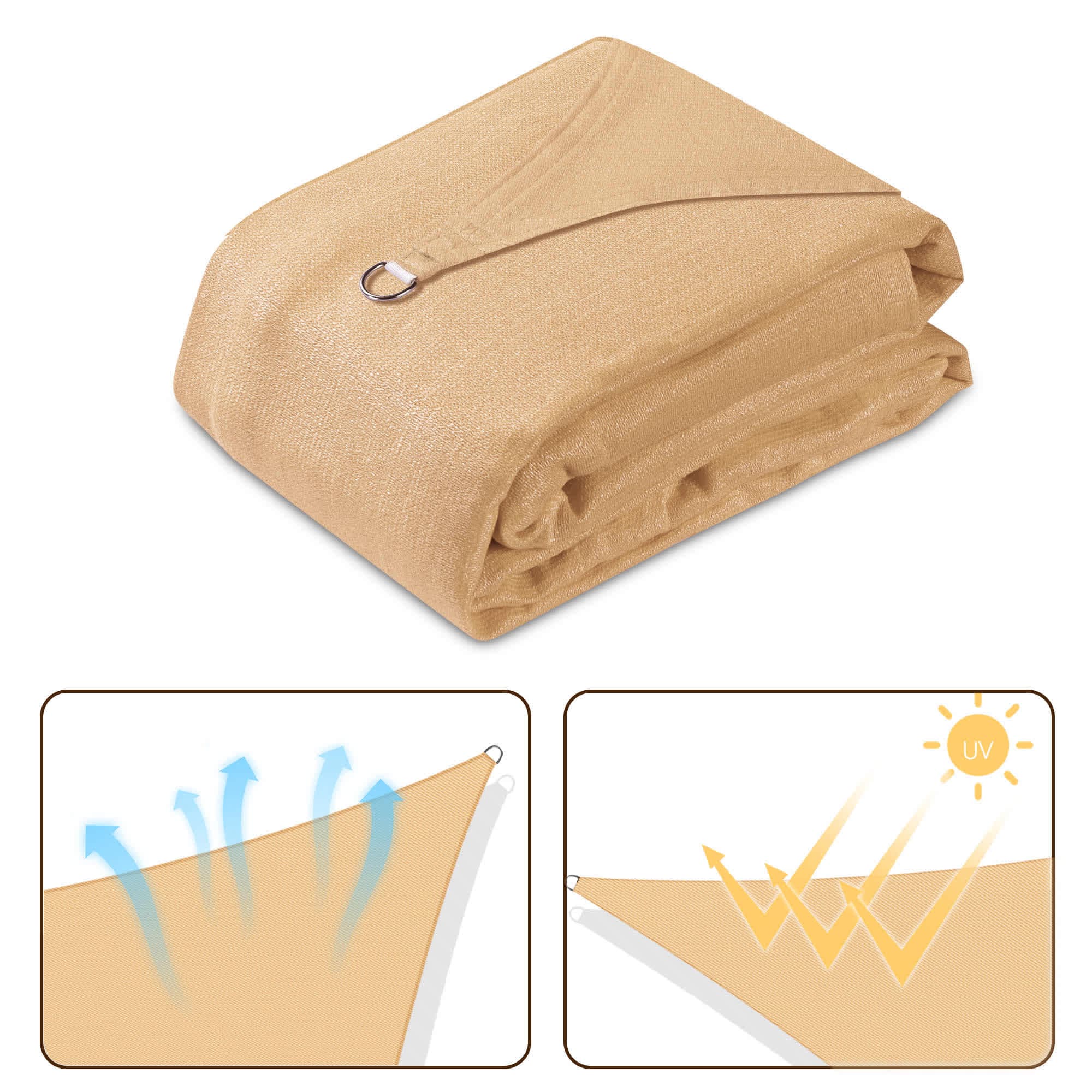 Yescom 07SSSSET013-1310-LO Shade-Sail-Fabric-Access - View #3