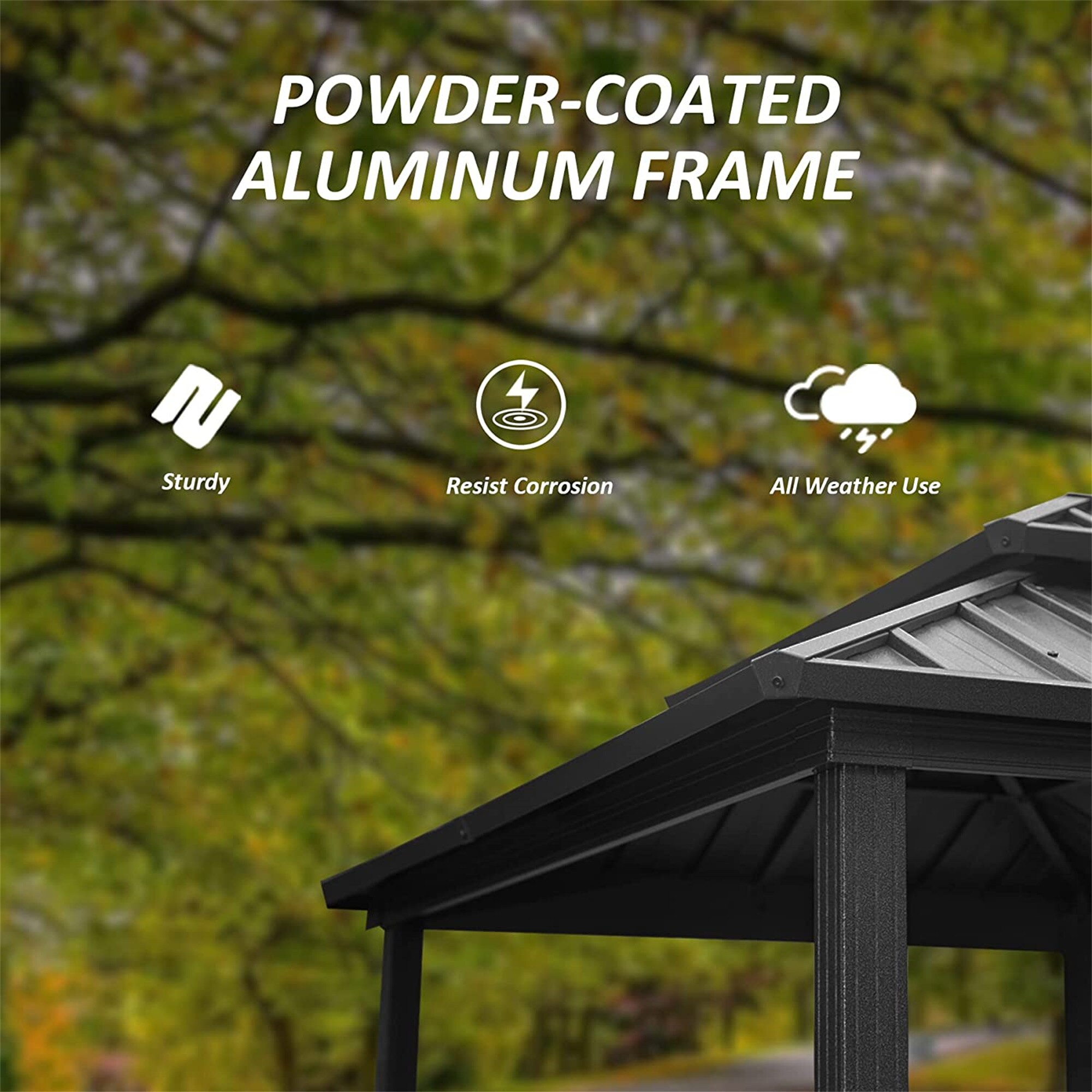 Mondawe MA-DLOS380 Wood-Resin-Gazebos - View #5
