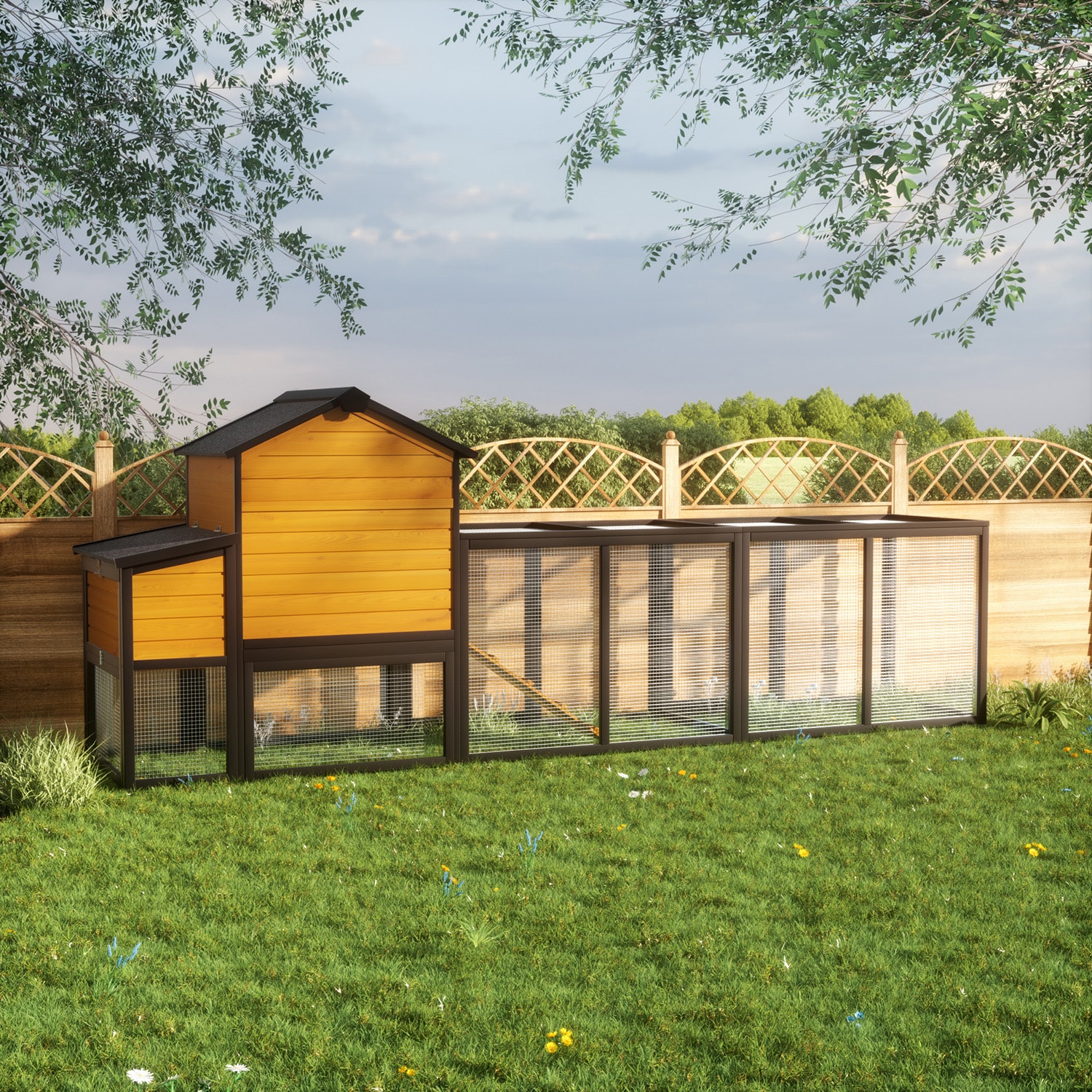 GZMR GZ-W2231 Chicken-Coops-Rabbit-Hutches - View #4