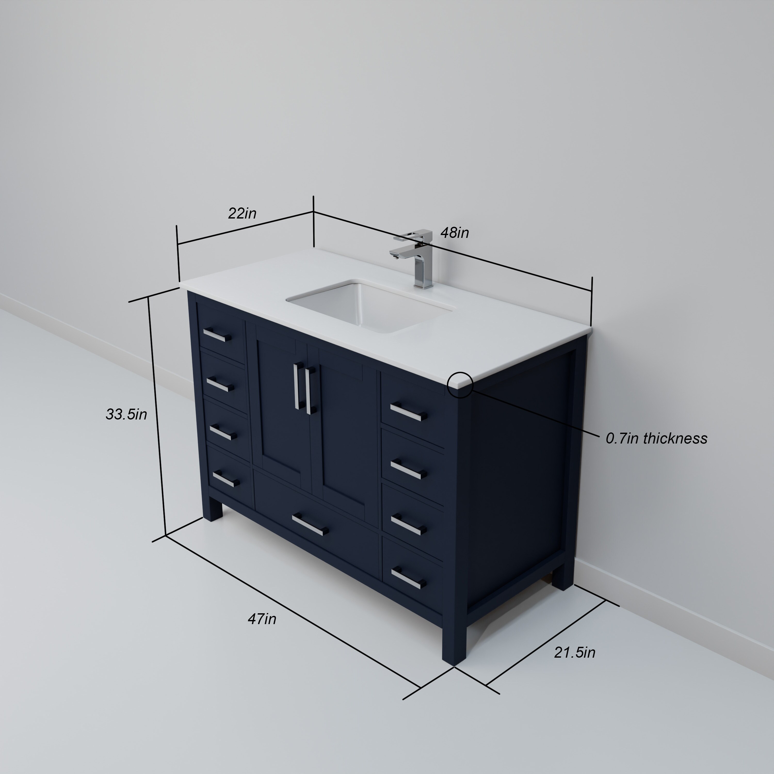 Lexora LVJ48SE300 Bath-Vanity-Combo - View #8