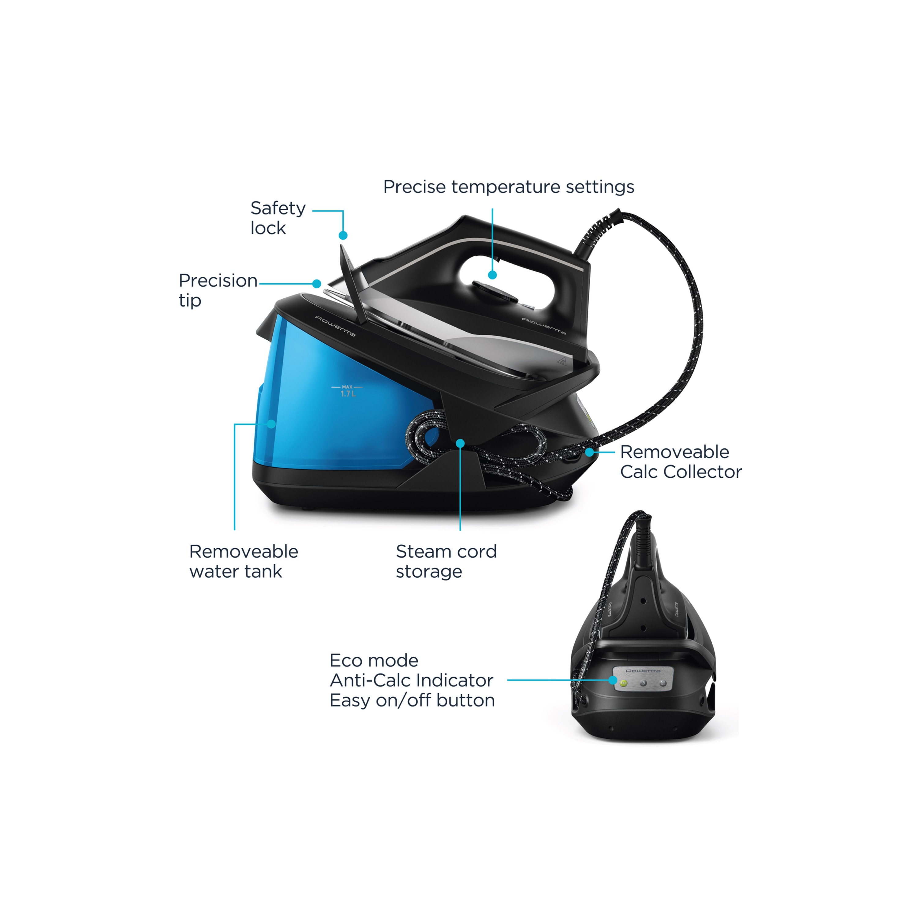 ROWENTA RY8544WH Clean & Steam Multi Steam Cleaner red and blue - iPon -  hardware and software news, reviews, webshop, forum