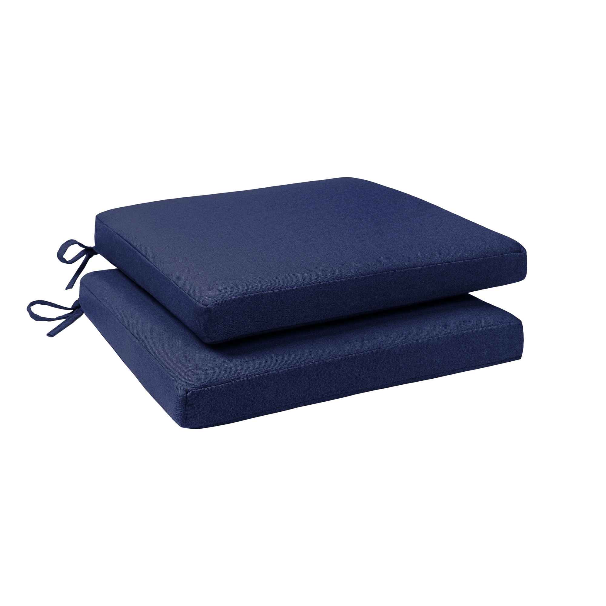 Haven Way 20-in x 20-in 2-Piece Navy Patio Chair Cushion in the Patio ...