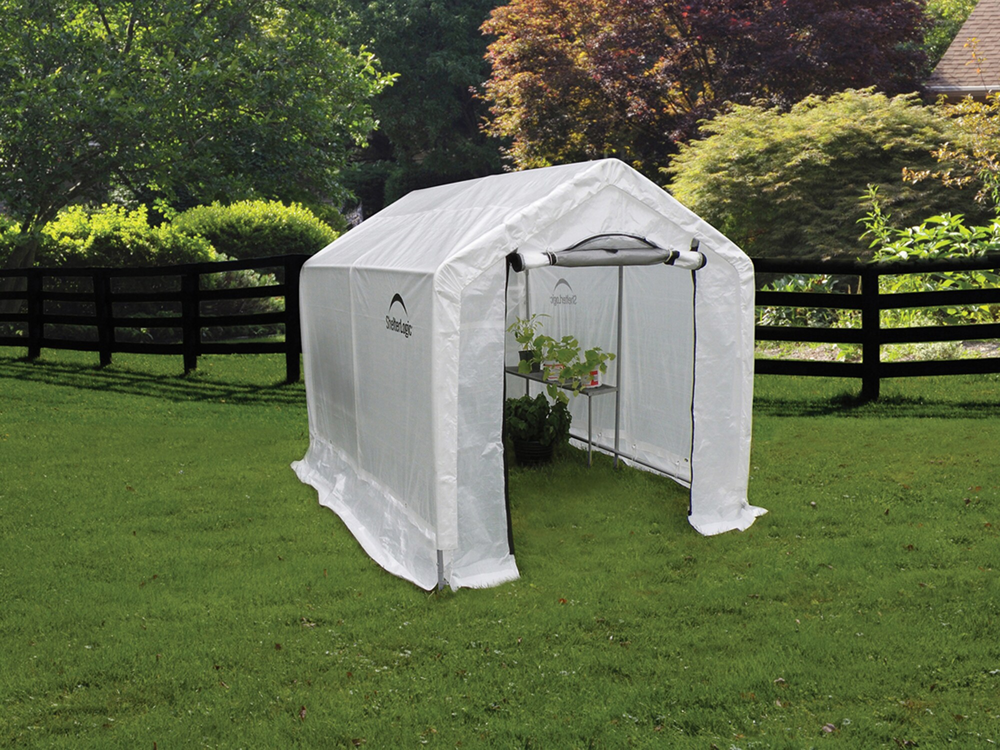 ShelterLogic Grow It 8-ft L X 6-ft W X 6-ft H White Greenhouse Kit In ...