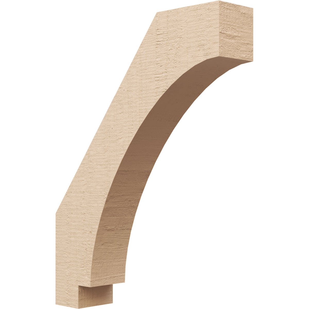 Ekena Millwork BRCUR03X14X18IMPRCPR 3-in x 18-in x 14-in Primed Urethane Imperial Rough Cedar TimberThane Knee Brace
