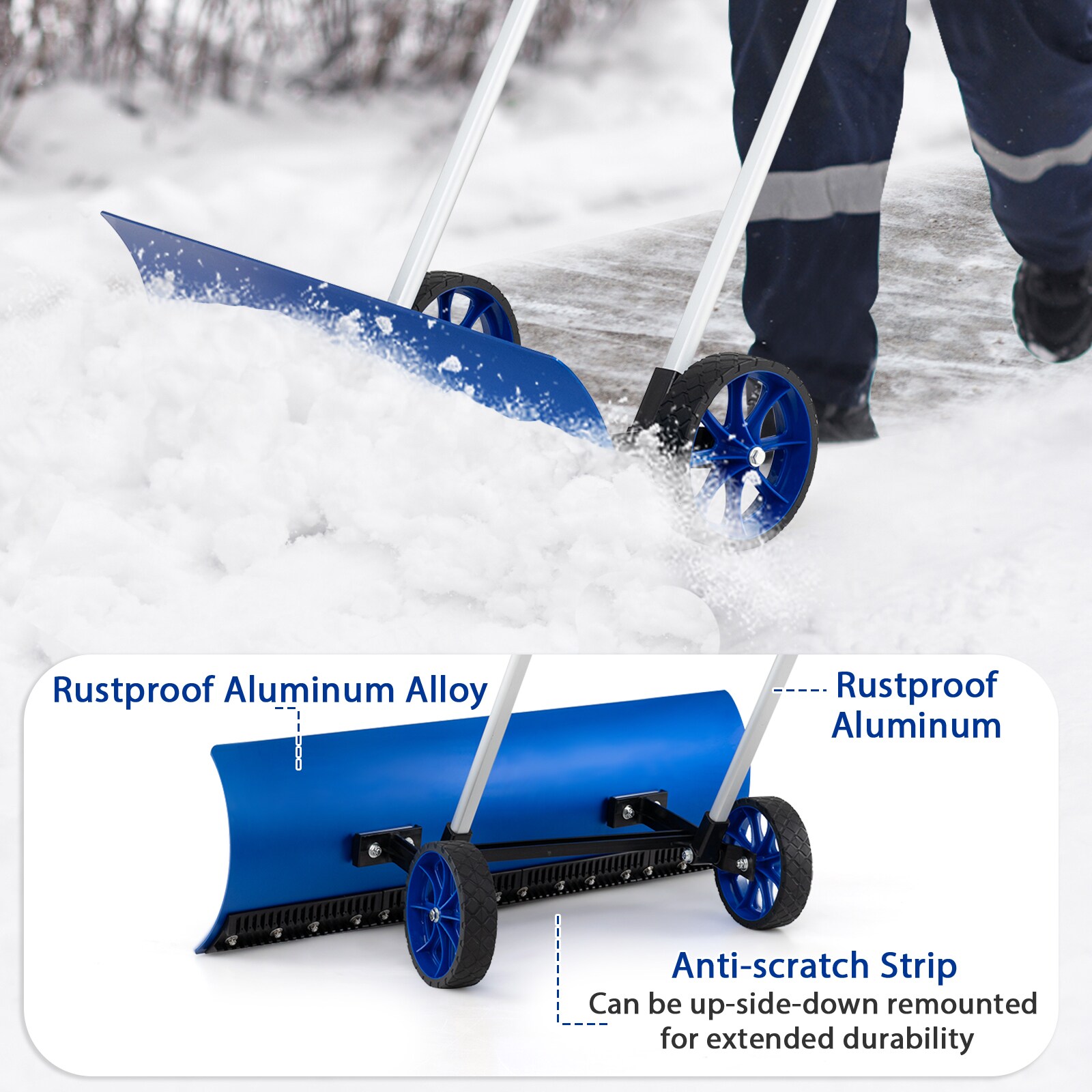 WELLFOR TWSG034-BL Snow-Shovels - View #11
