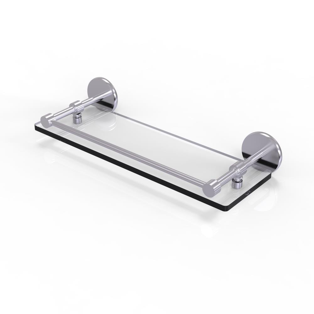 Allied Brass P1000-1/16-GAL-SCH Prestige Skyline Satin Chrome Wall mount Bathroom Shelf ( 16-in x 3-in x 5-in )