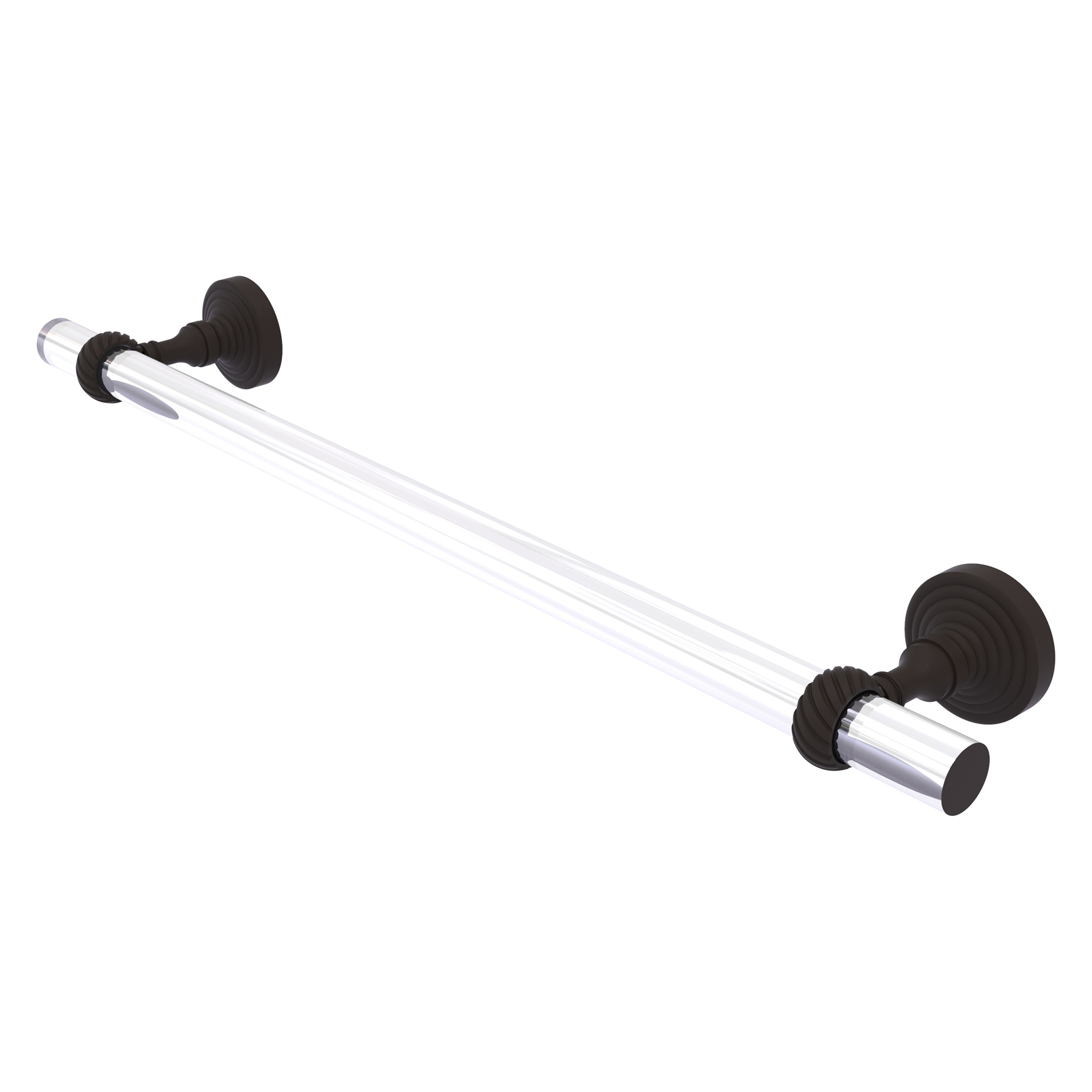 Allied Brass PG-41T-24-ORB Pacific Grove 24-in Oil-rubbed bronze Wall mount Single Towel Bar