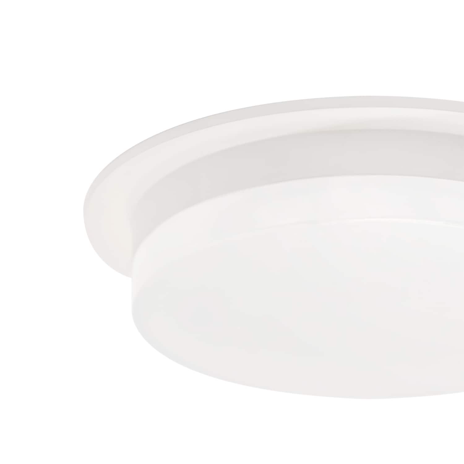 Stockton Slim White Aluminum LED Flush Mount for Indoor/Outdoor