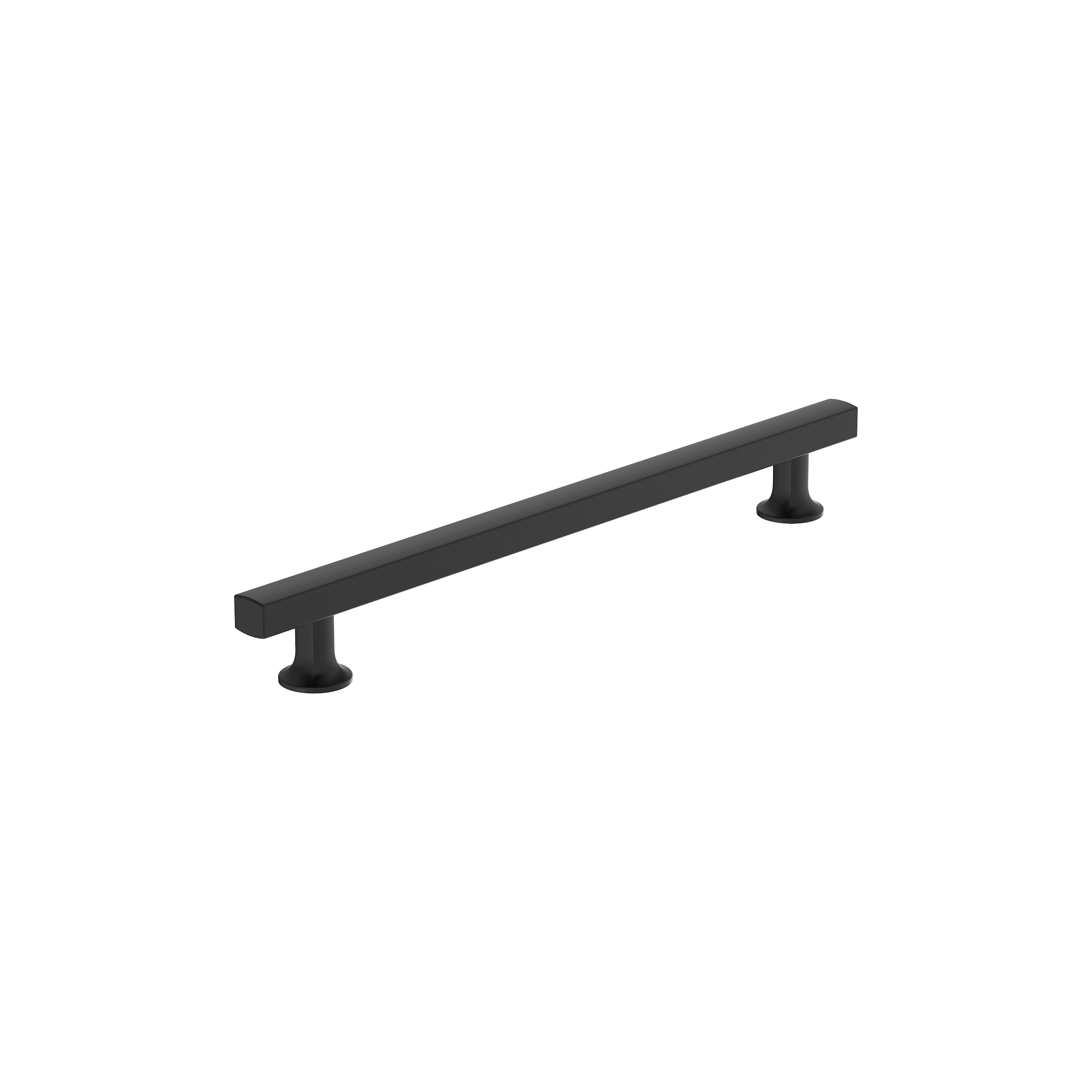 Amerock BP37108MB Everett 8-13/16-in , 224mm Center to Center Matte Black Rectangular Bar