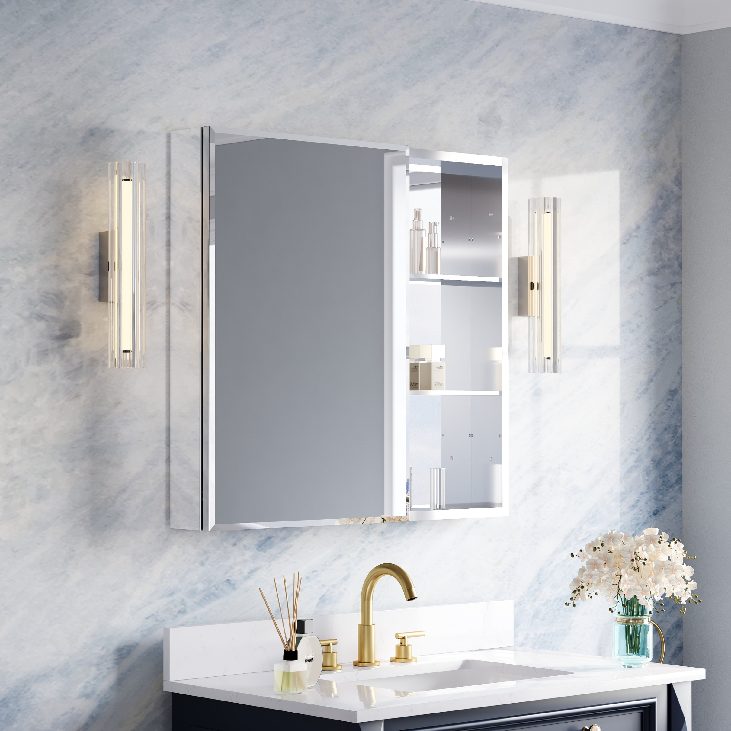 WELLFOR B20R1230MC Bathroom-Wall-Cabinets - View #5