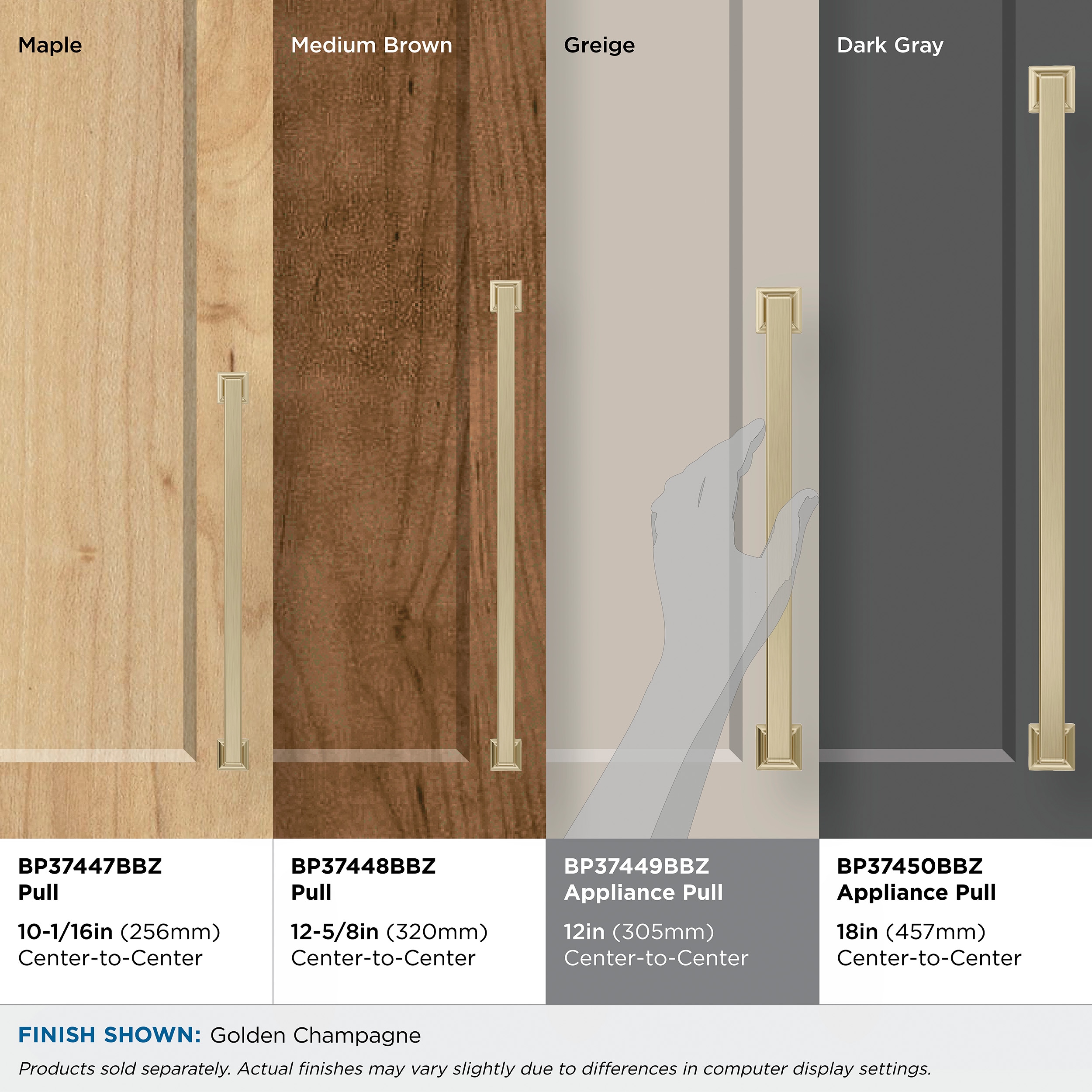 Amerock BP37449BBZ Cabinet-Pulls - View #8