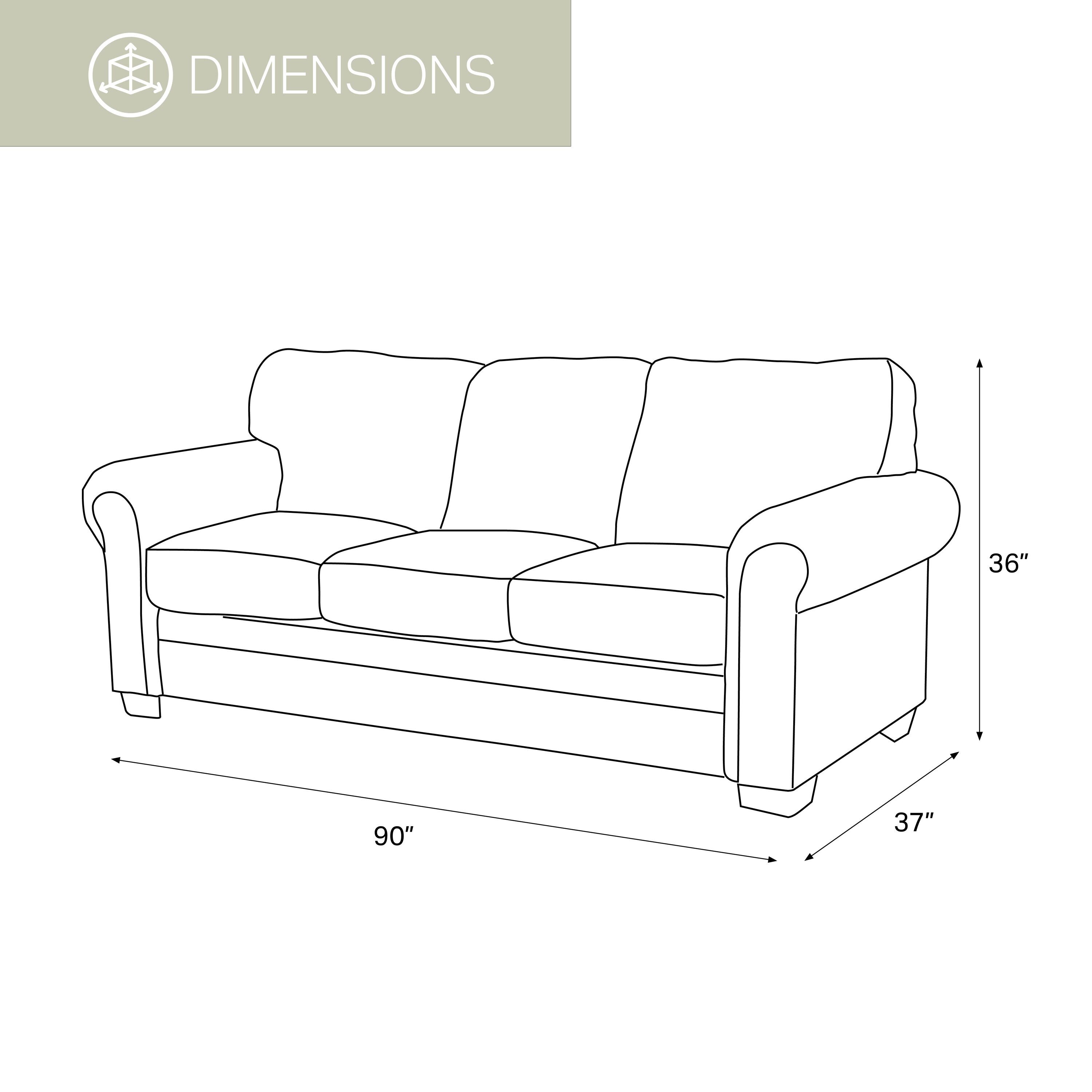 American Furniture Classics 8500-60s Alpine Lodge Set with Sleeper - 4 Piece