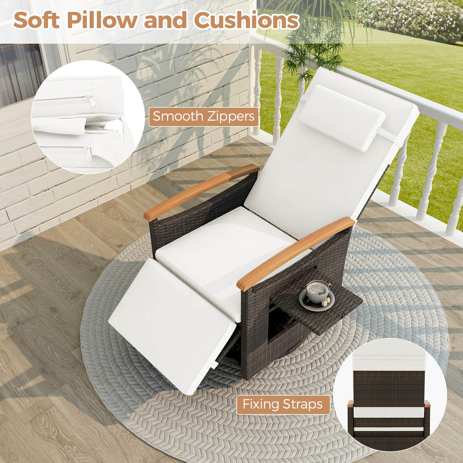 Costway HCST08165 Chaises-Settees - View #4