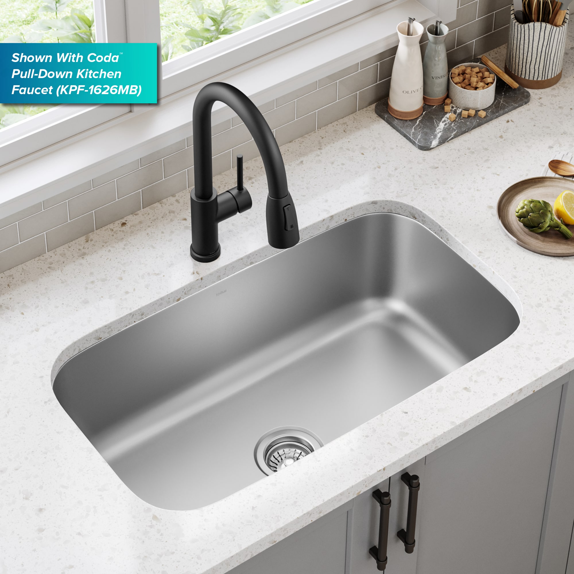 Kraus KBU14 Kitchen-Sinks - View #4
