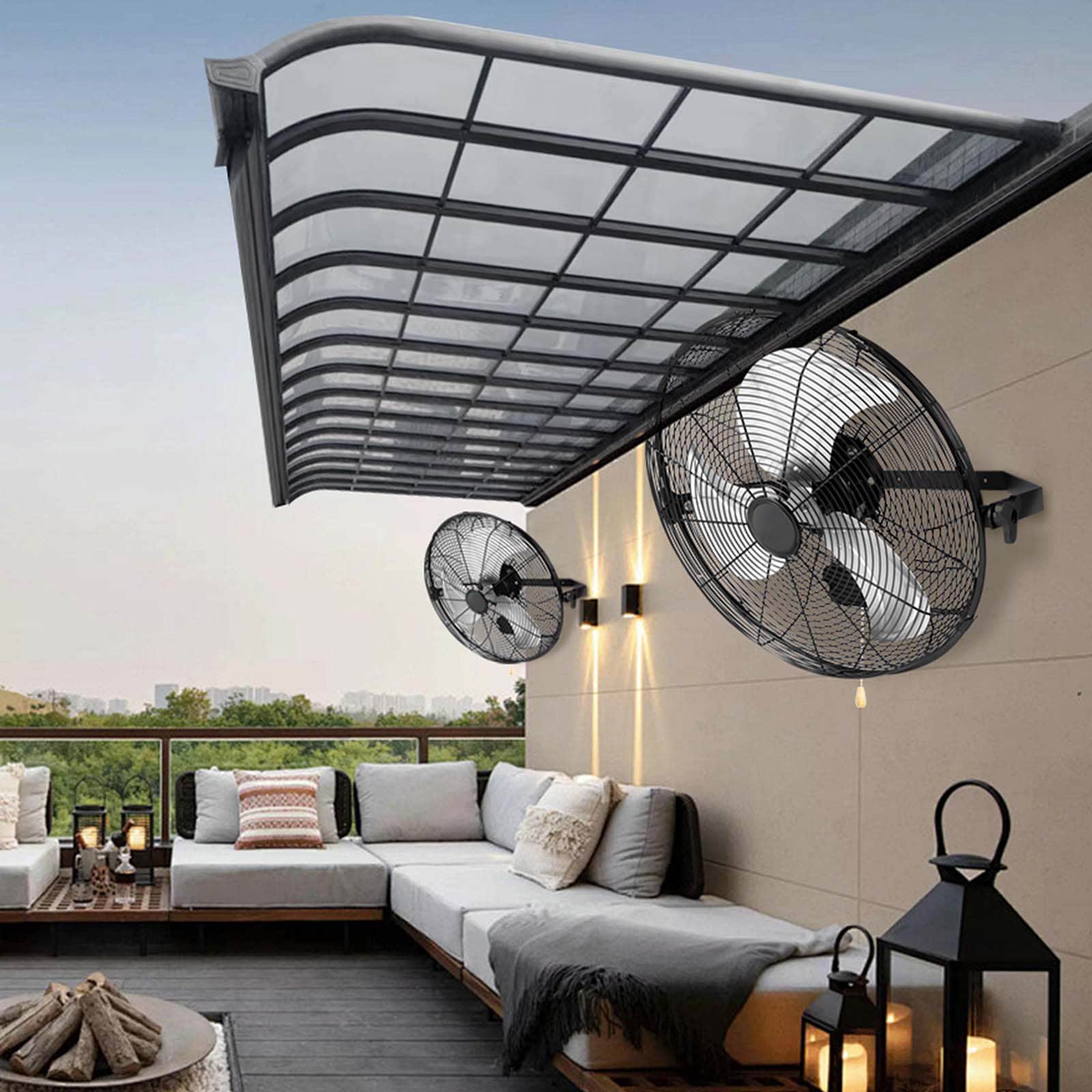 VEVOR GYBGSFS2JT18WLZBTV1 Wall-Mounted-Fans - View #2