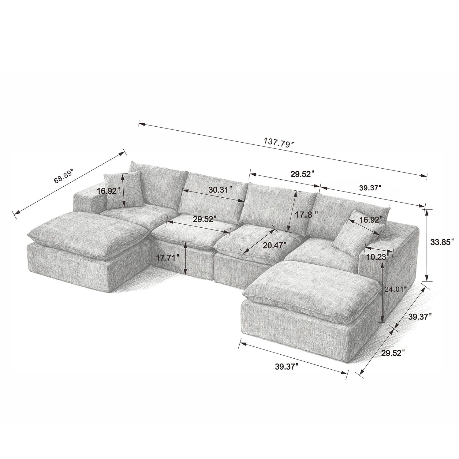 GZMR GZ-GN3130A Sofas-Loveseats - View #6