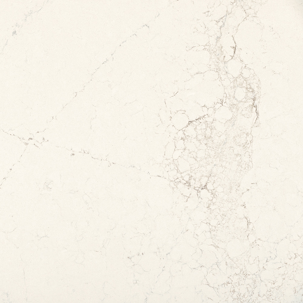 Caesarstone 5113  Solenna Quartz White Kitchen Countertop SAMPLE ( 2-in x 4-in )