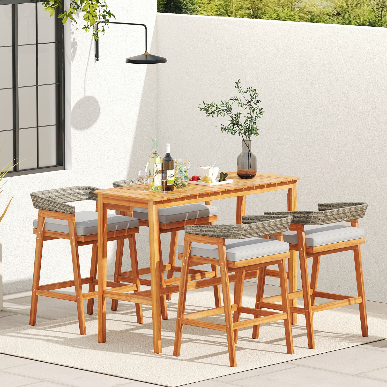 Slickblue D-CO-12237WH Patio-Tables - View #5