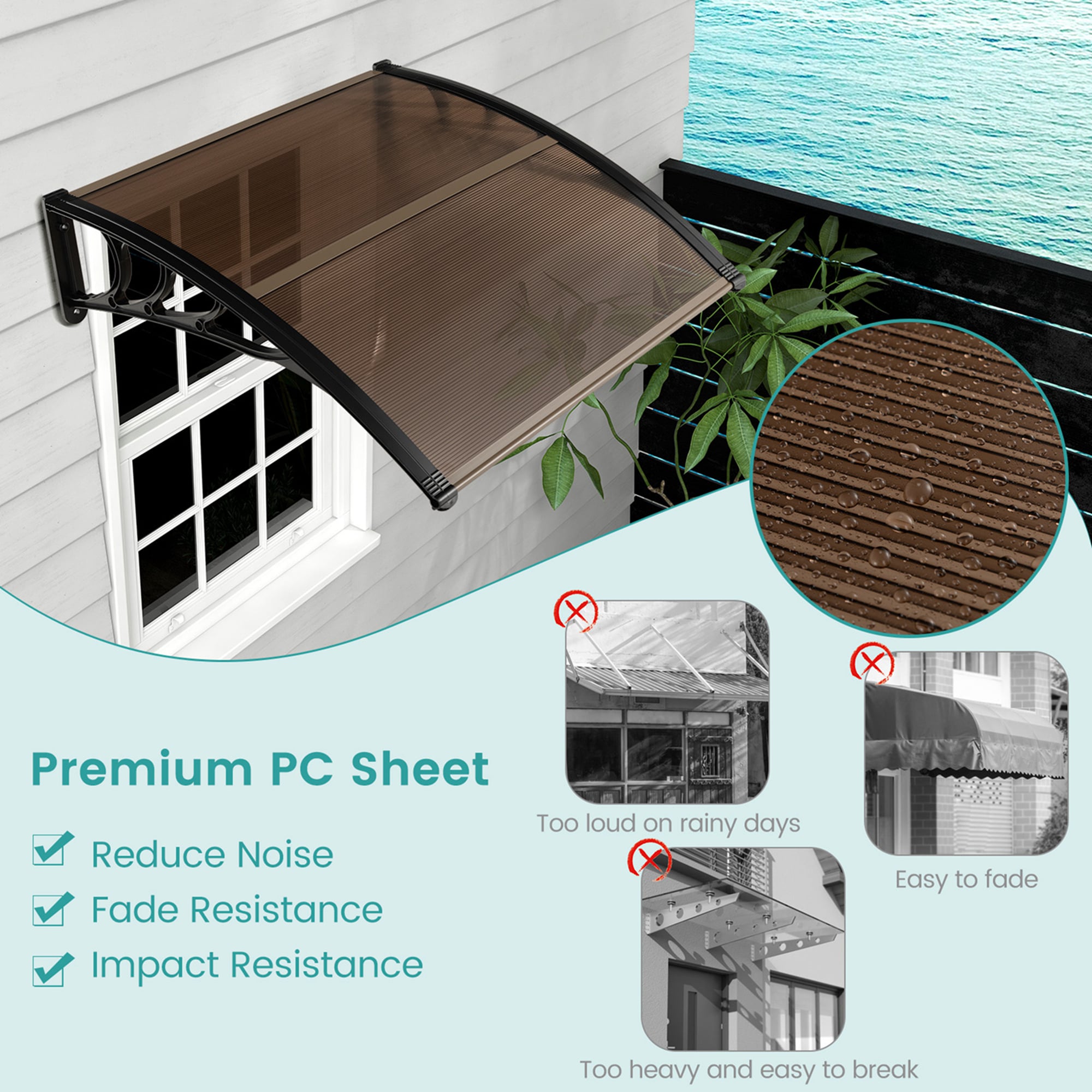 Costway LWS00108 awnings - View #3
