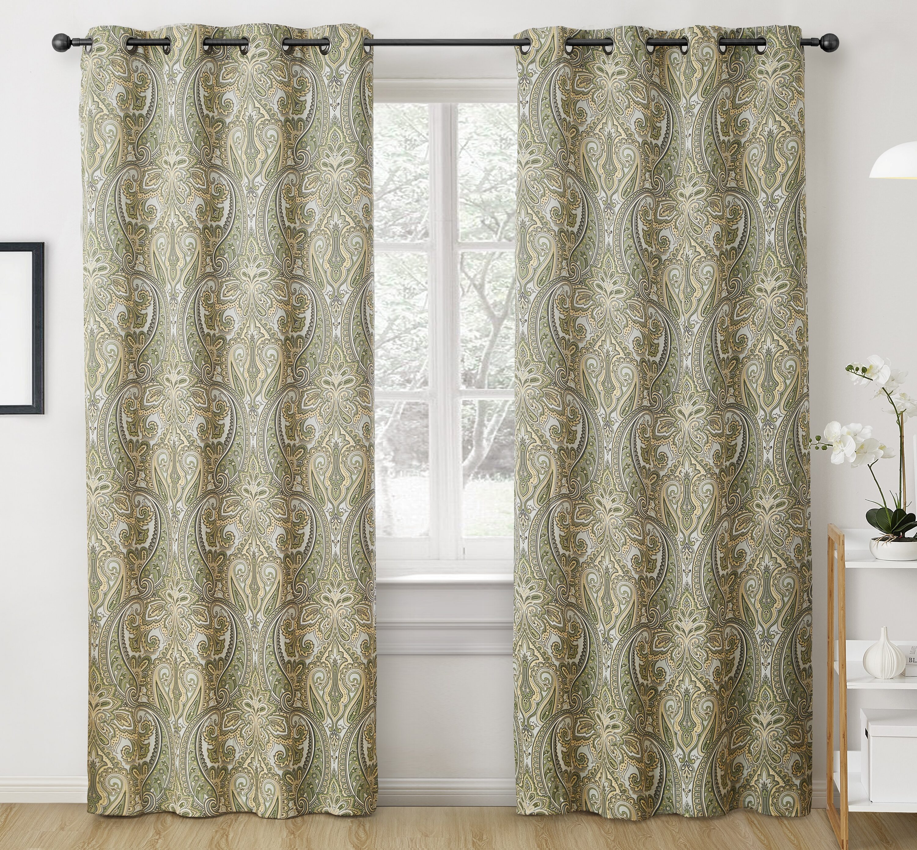 Totally Home Decor MFN-PRS-SGE-GRN84 curtains - View #2