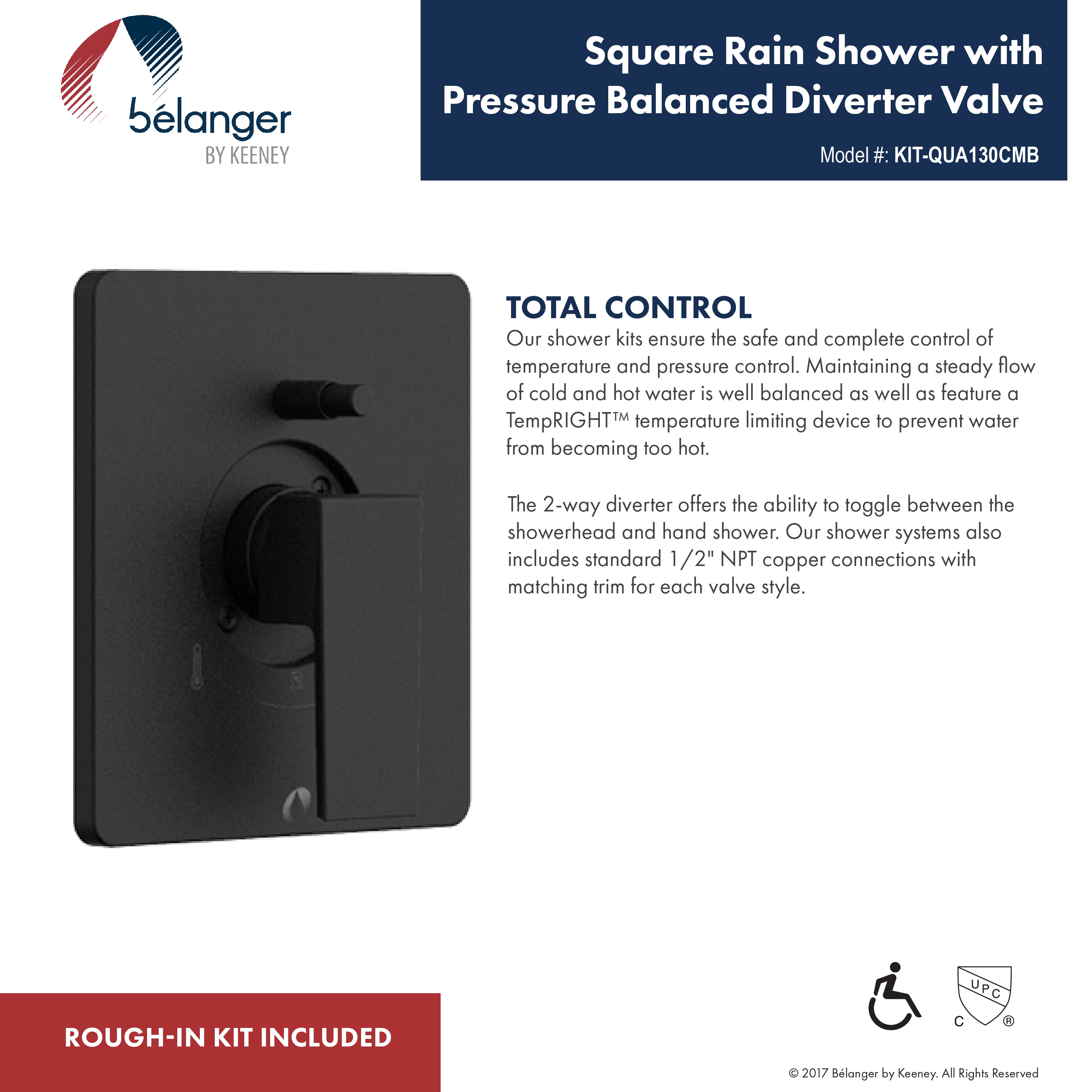 Belanger QUA130CMB Tub-Shower-Faucets - View #8