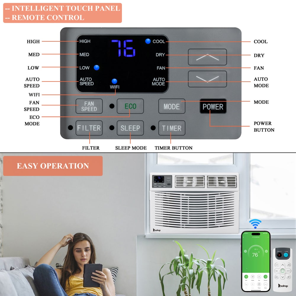 Winado 625527820919 Window-Air-Conditioners - View #5