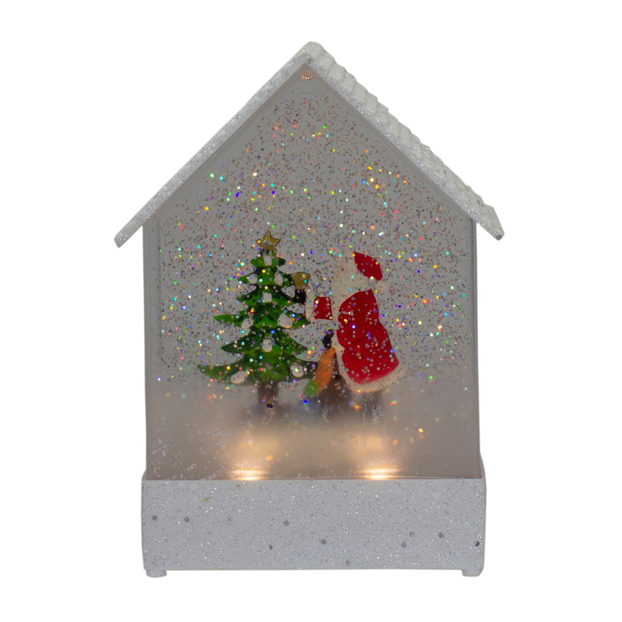 Northlight 34316735 8.25-in Lighted Tabletop Decoration Merry Christmas Battery-operated Christmas Decor