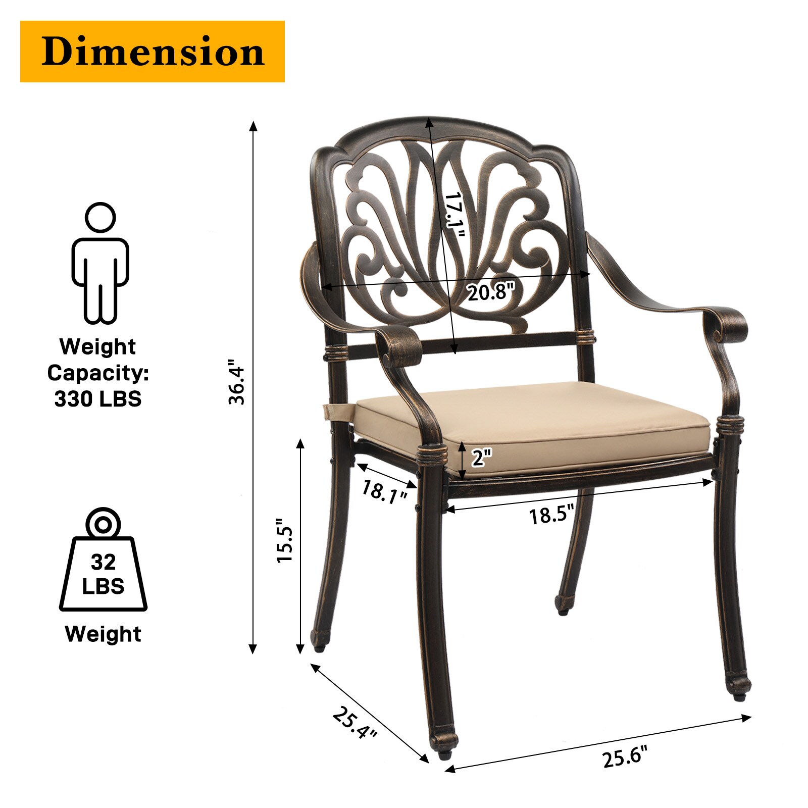 Winado LO1G56000615 Patio-Chairs - View #8