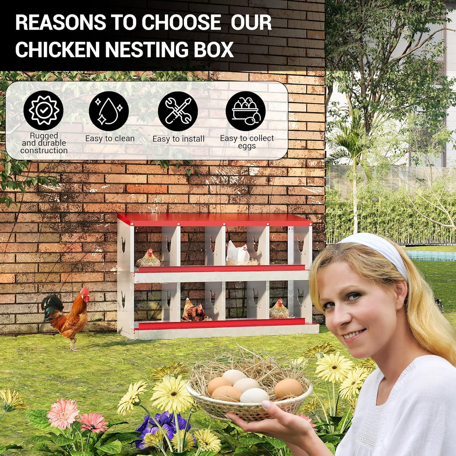 Qeetex GGL-PHO-348SS85U Chicken-Coops-Rabbit-Hutches - View #6