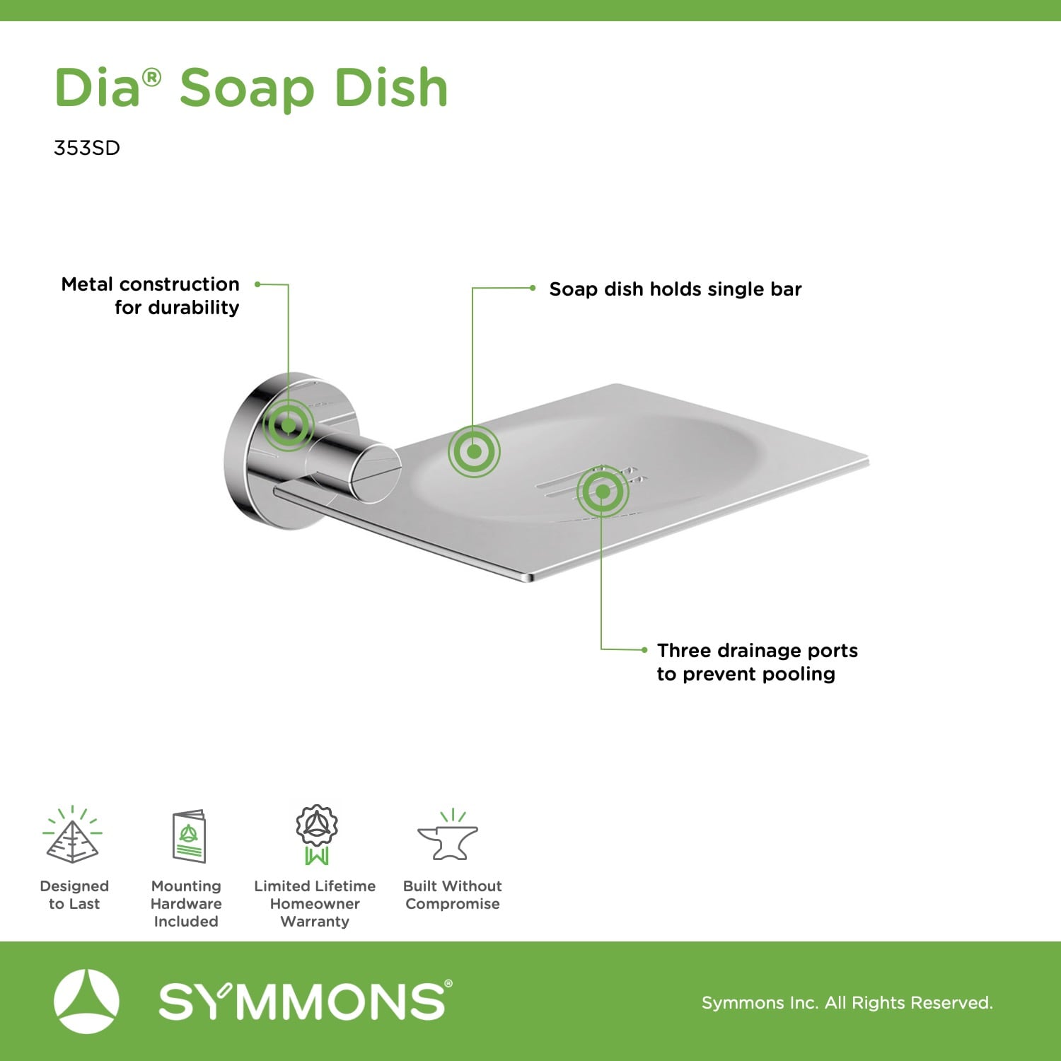 Symmons 353SD Soap-Dishes - View #5