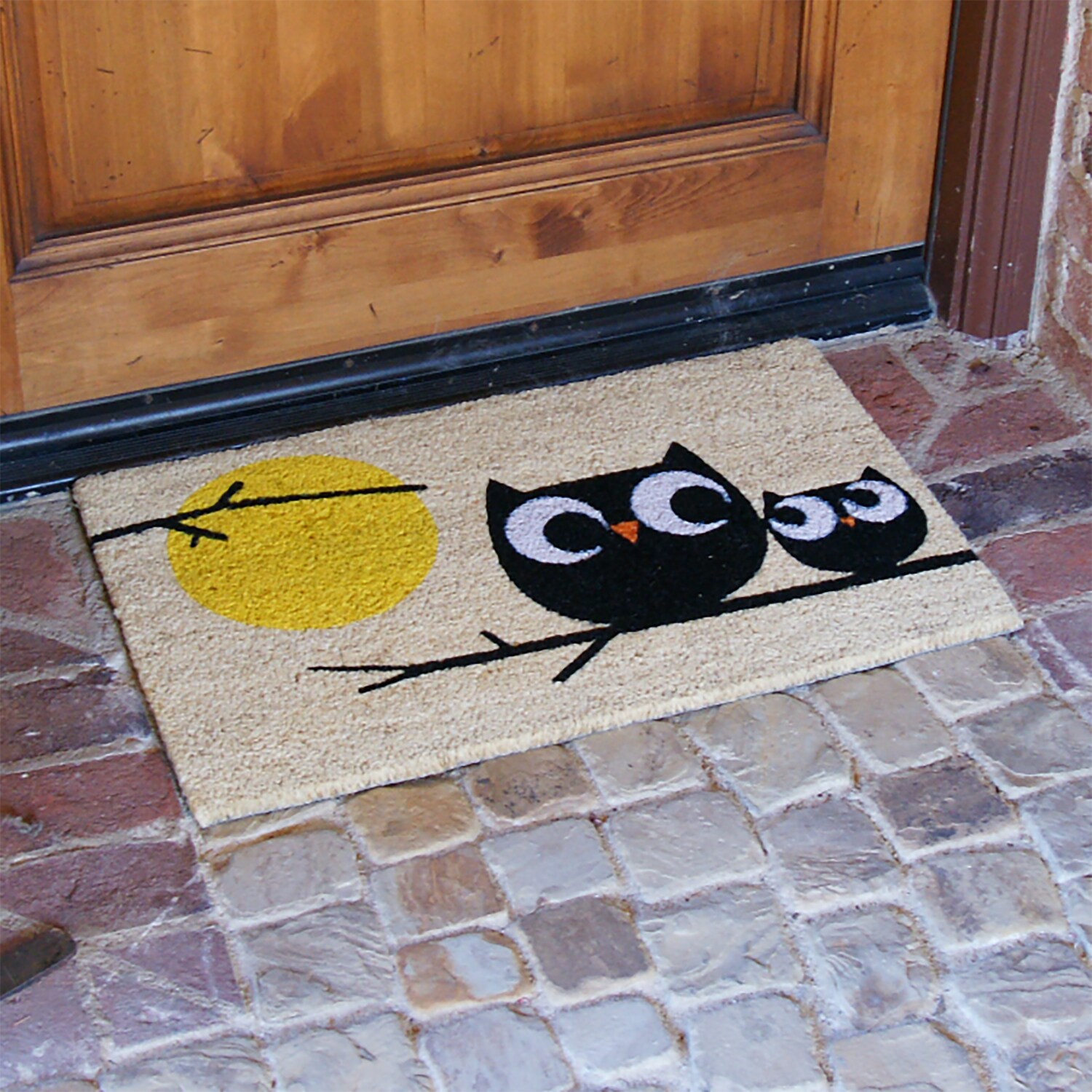 Rubber-Cal 2-ft x 3-ft Brown Rectangular Indoor or Outdoor Door Mat in the  Mats department at