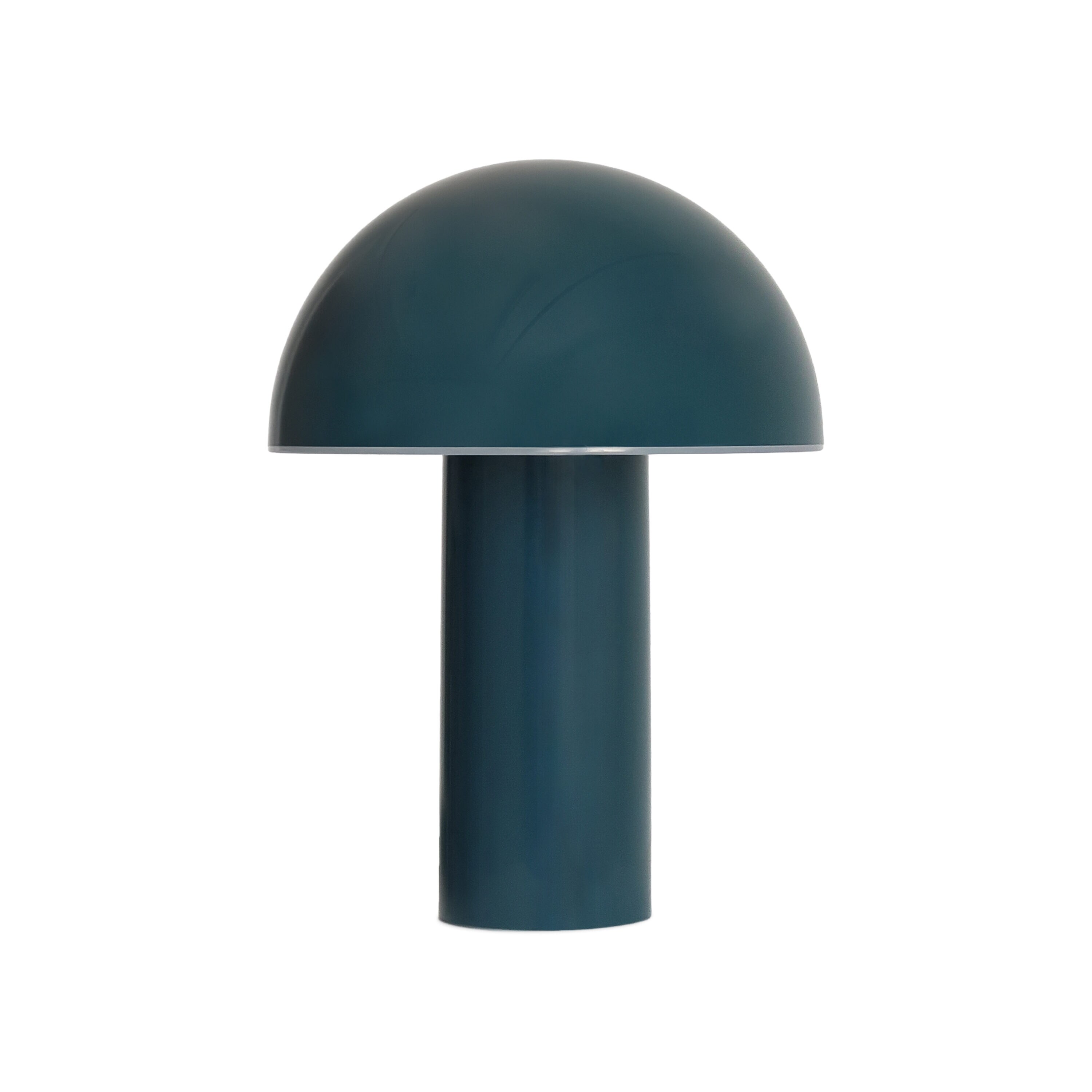 Brightech TL-CLA-TL 10-in Celia Teal Rechargeable LED Mushroom Table Lamp with 3-Way Dimming