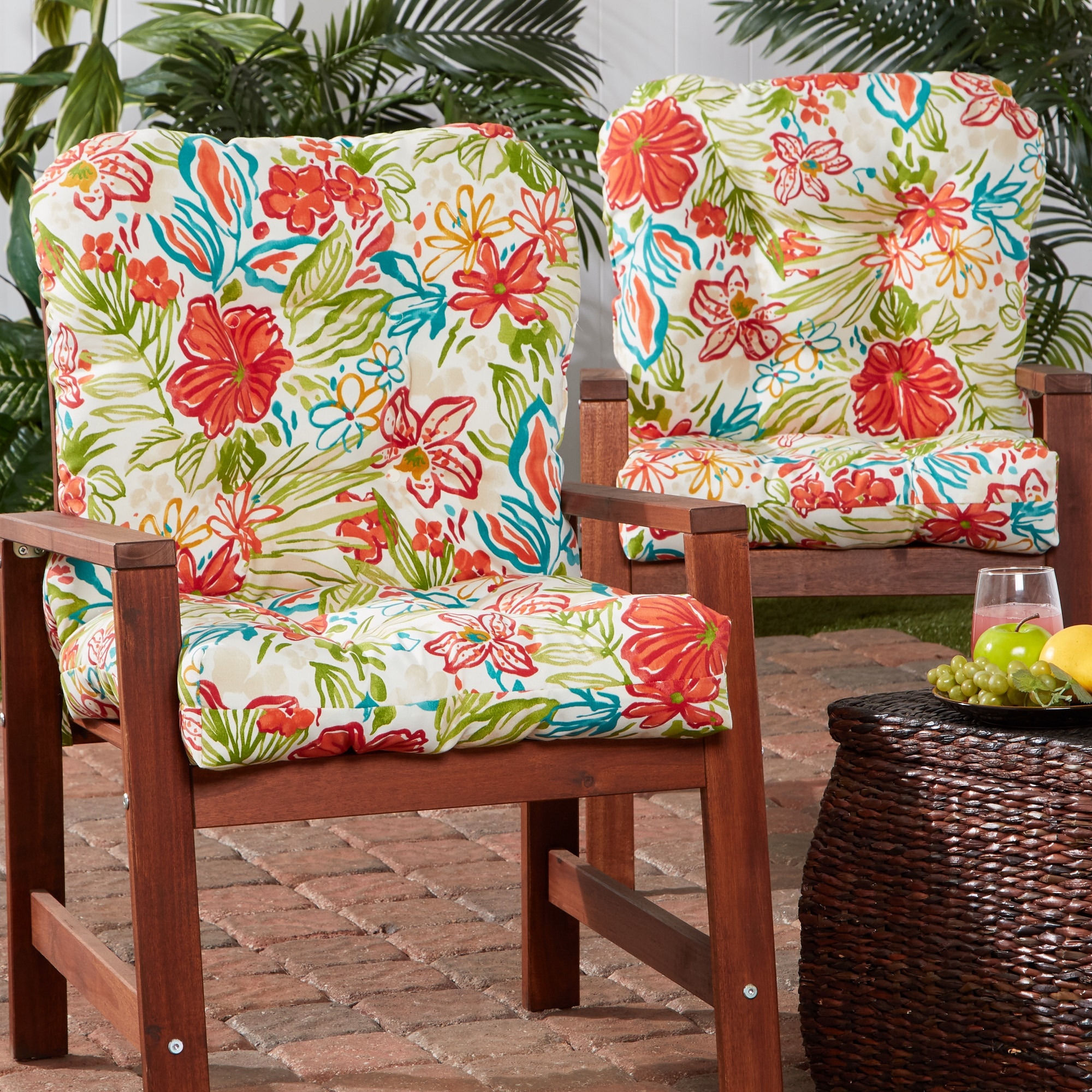 Greendale Home Fashions 21-in x 21-in 2-Piece Breeze Patio Chair ...