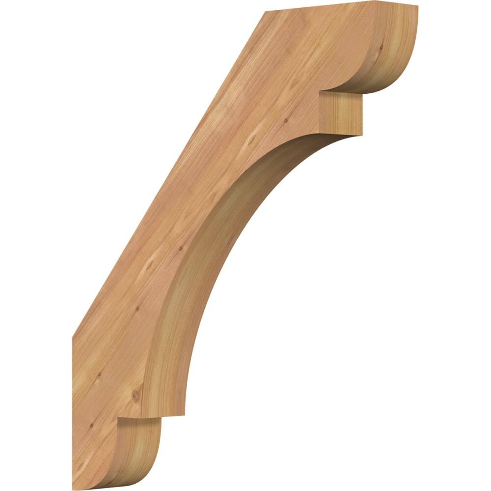 Ekena Millwork BRC04X22X26OLY00SWR 3-1/2-in x 22-in x 26-in Western Red Cedar Unfinished Wood Olympic Smooth Knee Brace