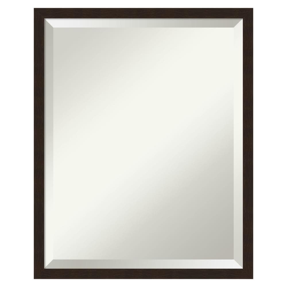 Amanti Art DSW5339417 Carlisle 17-Inches x 21-Inches Framed Rectangle Bathroom Vanity Mirror ( Matte Brown )