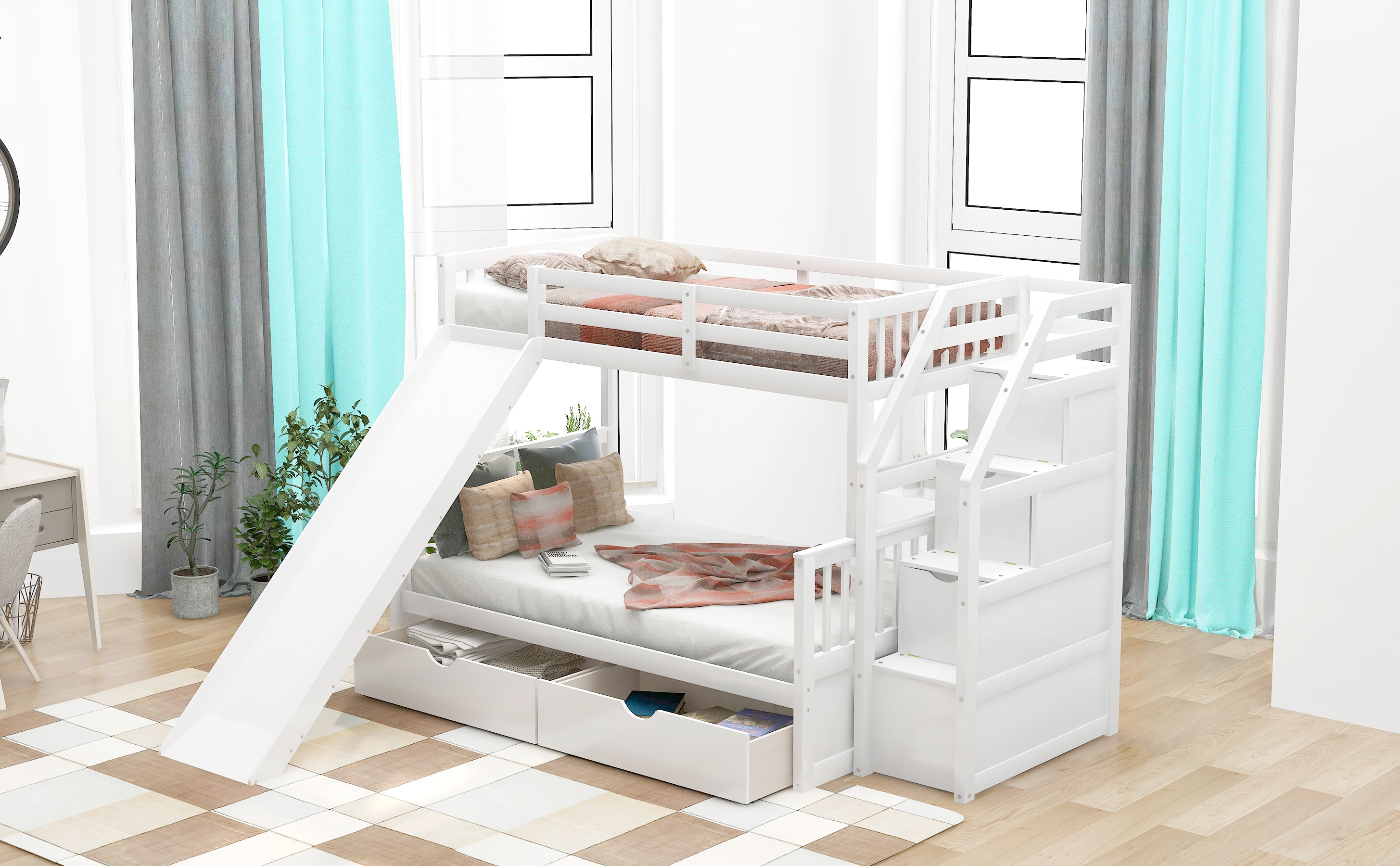 ModernLuxe SM000109AAK-1 Bunk-Beds - View #4