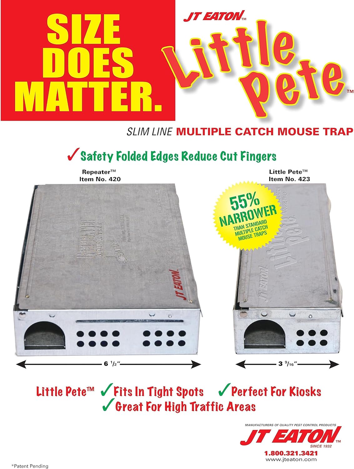 JT Eaton Little Pete Mouse Trap - 1 lb