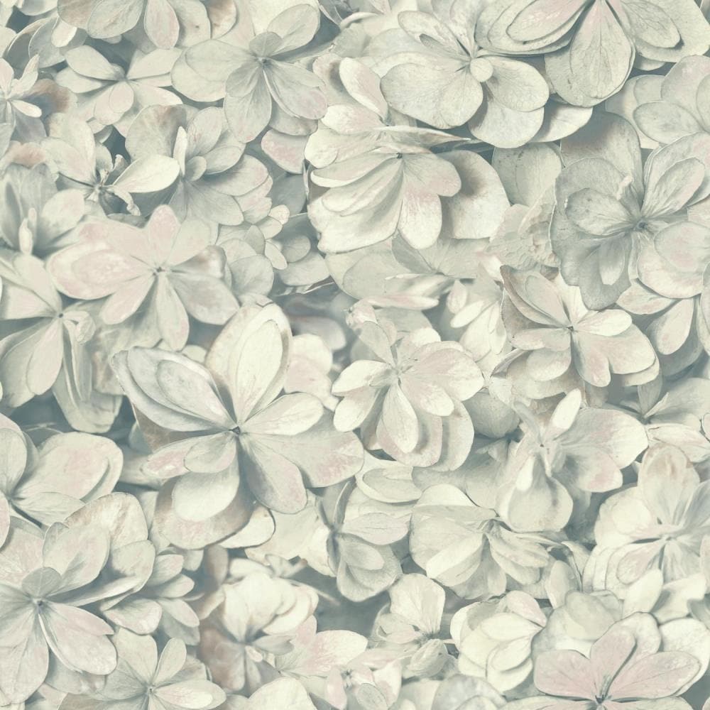 York Wallcoverings ON1620 Outdoors In 56-Sq. Feet Grey Paper Floral Prepasted Soak and Hang Wallpaper