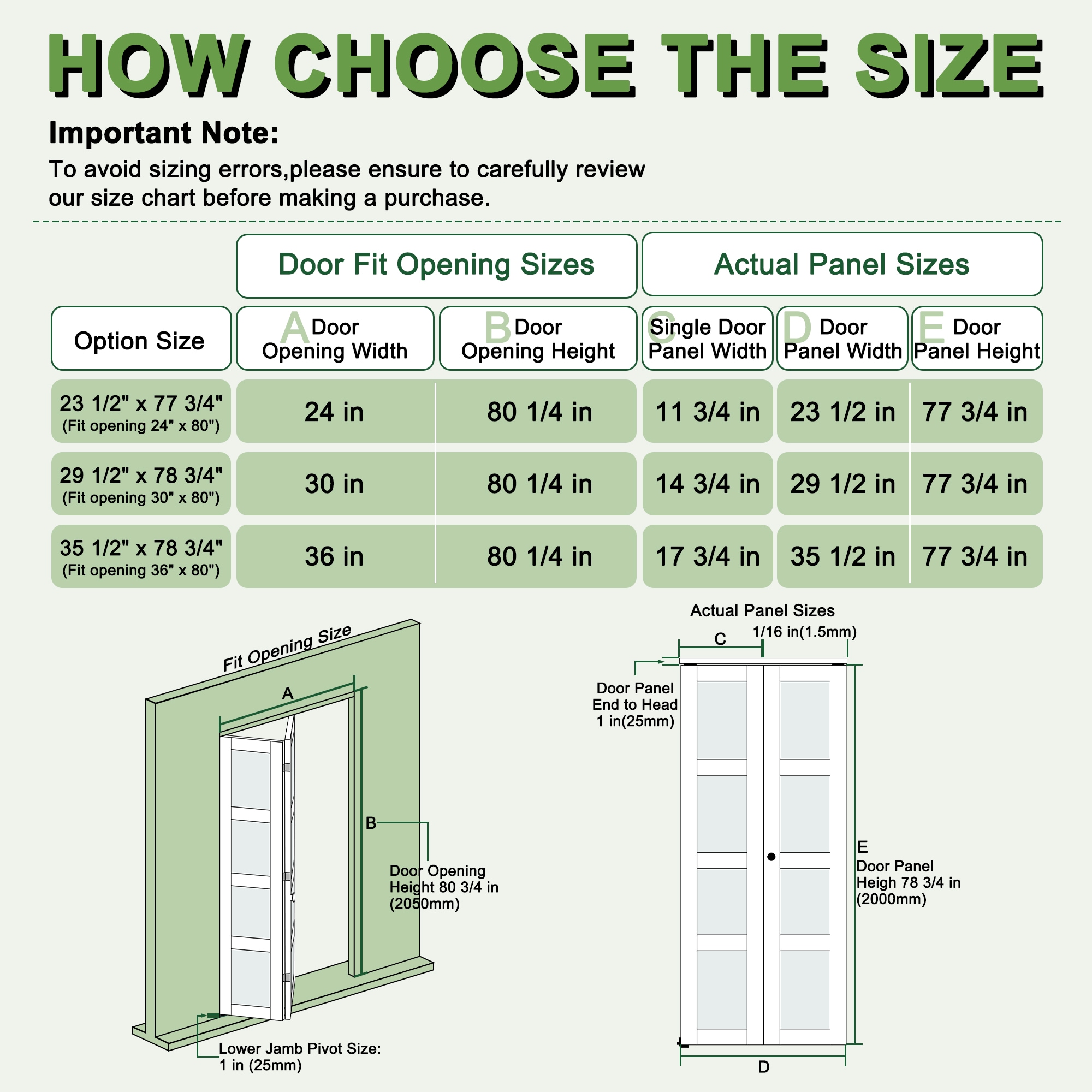 JUJUBON IN-BIWT-BF-G-4L-72 Bifold-Sliding-Closet-Doors - View #6