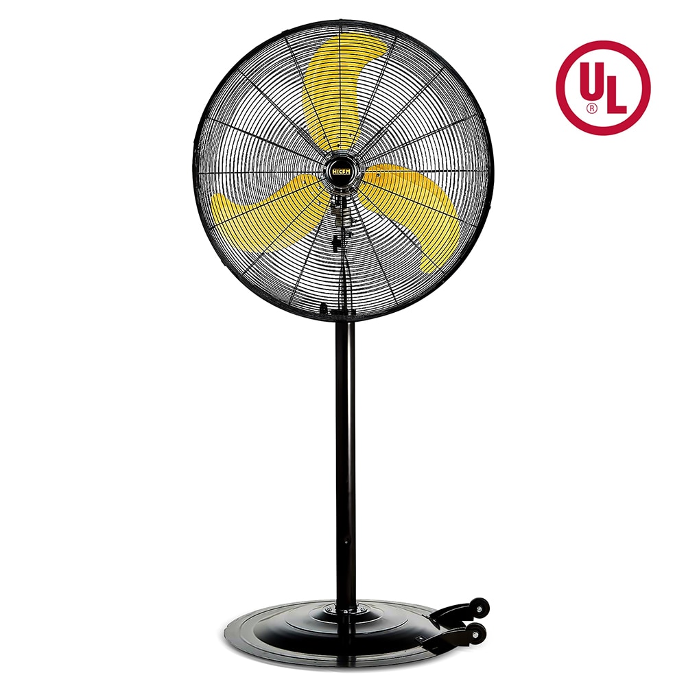 Maxcuum 30-in High Velocity Indoor Oscillating Industrial Fan, in Yellow