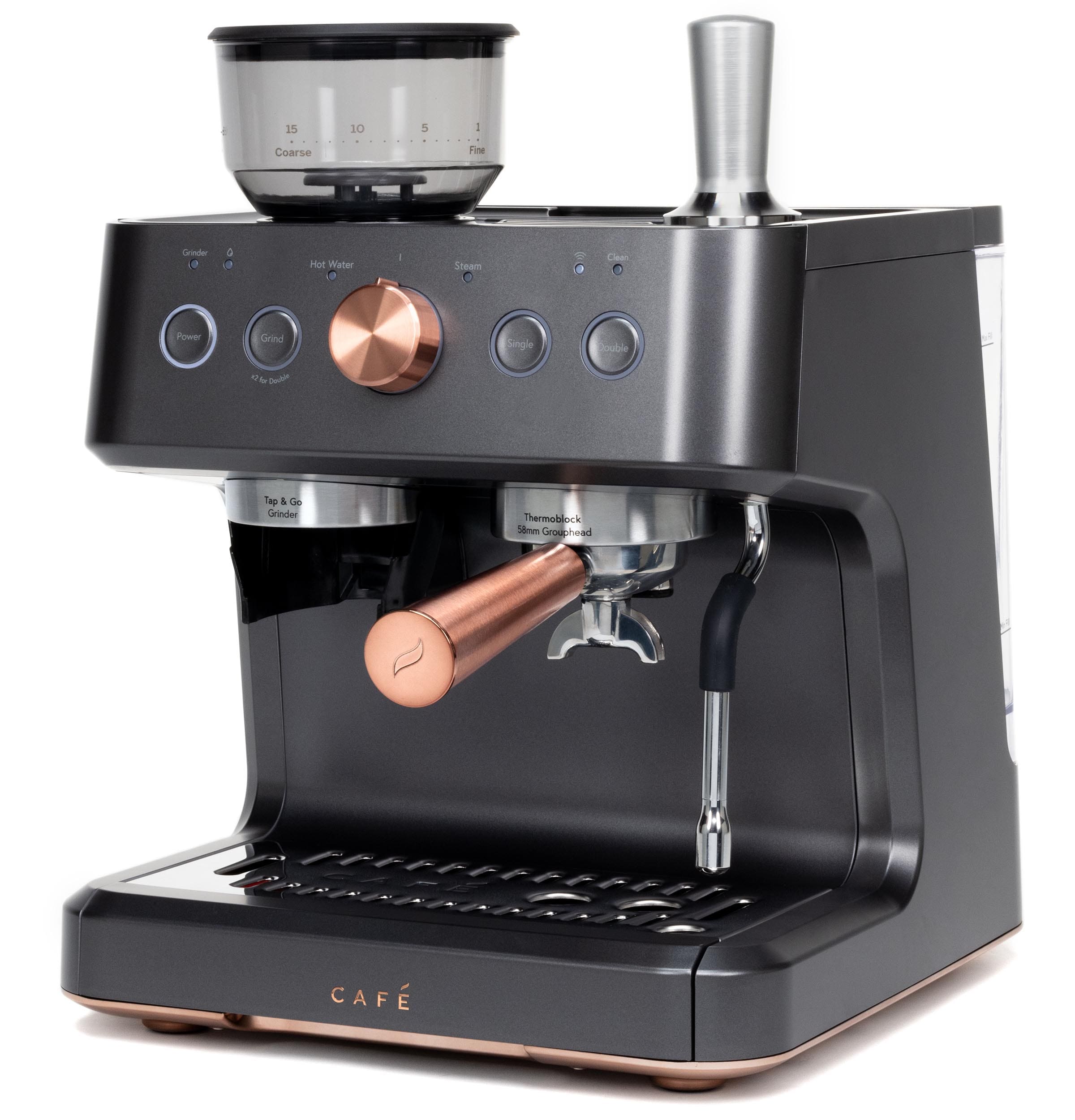 Cafe Bellissimo Stainless Steel Semi Automatic Programmable
